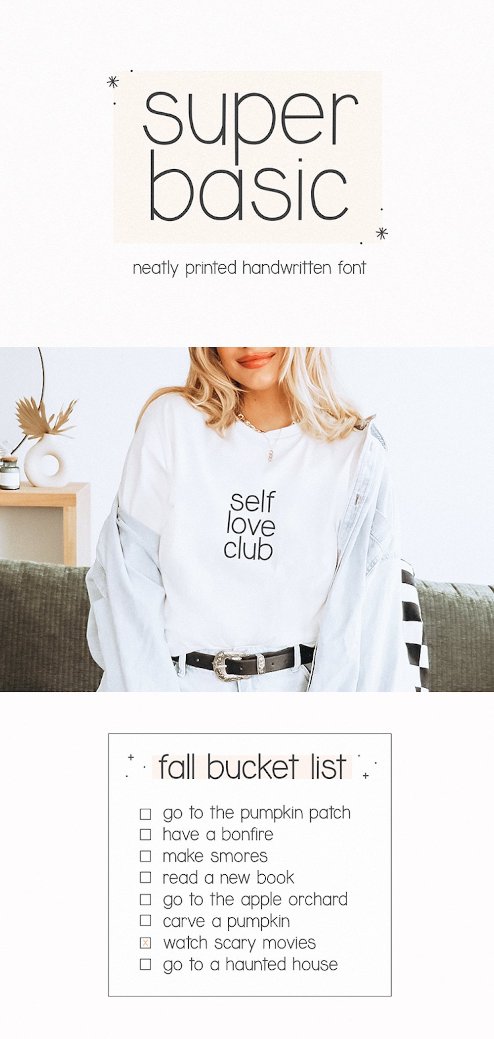 Super Basic - Neatly Printed Font