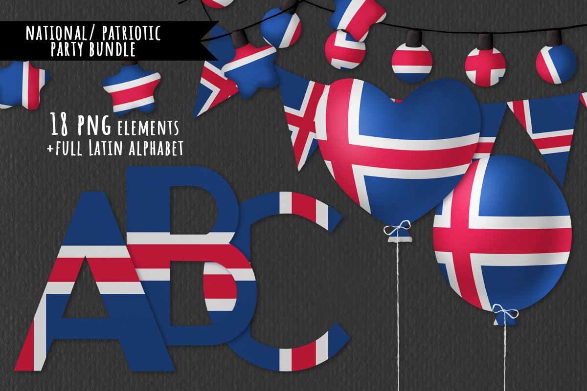 National, Patriotic Party Bundle. Iceland