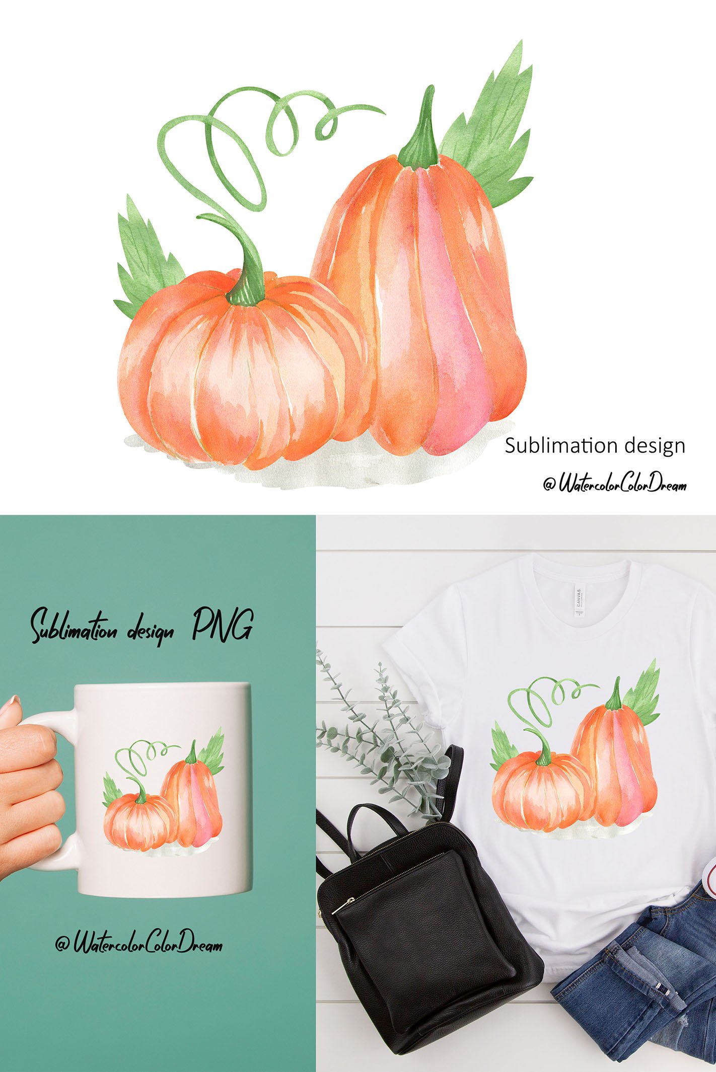 Pumpkin sublimation design (1364444)