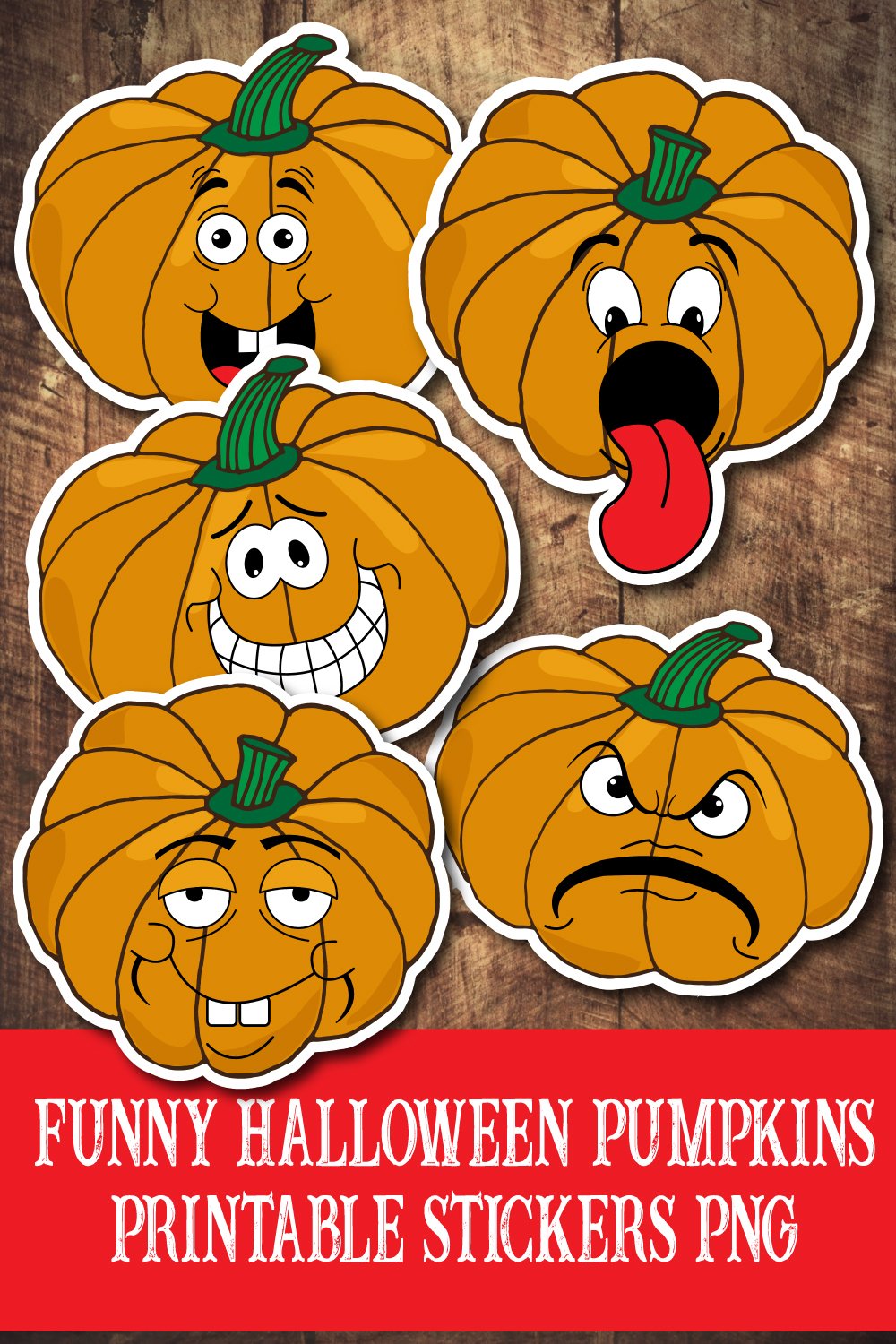 Funny Pumpkin Stickers Funny Halloween Stickers