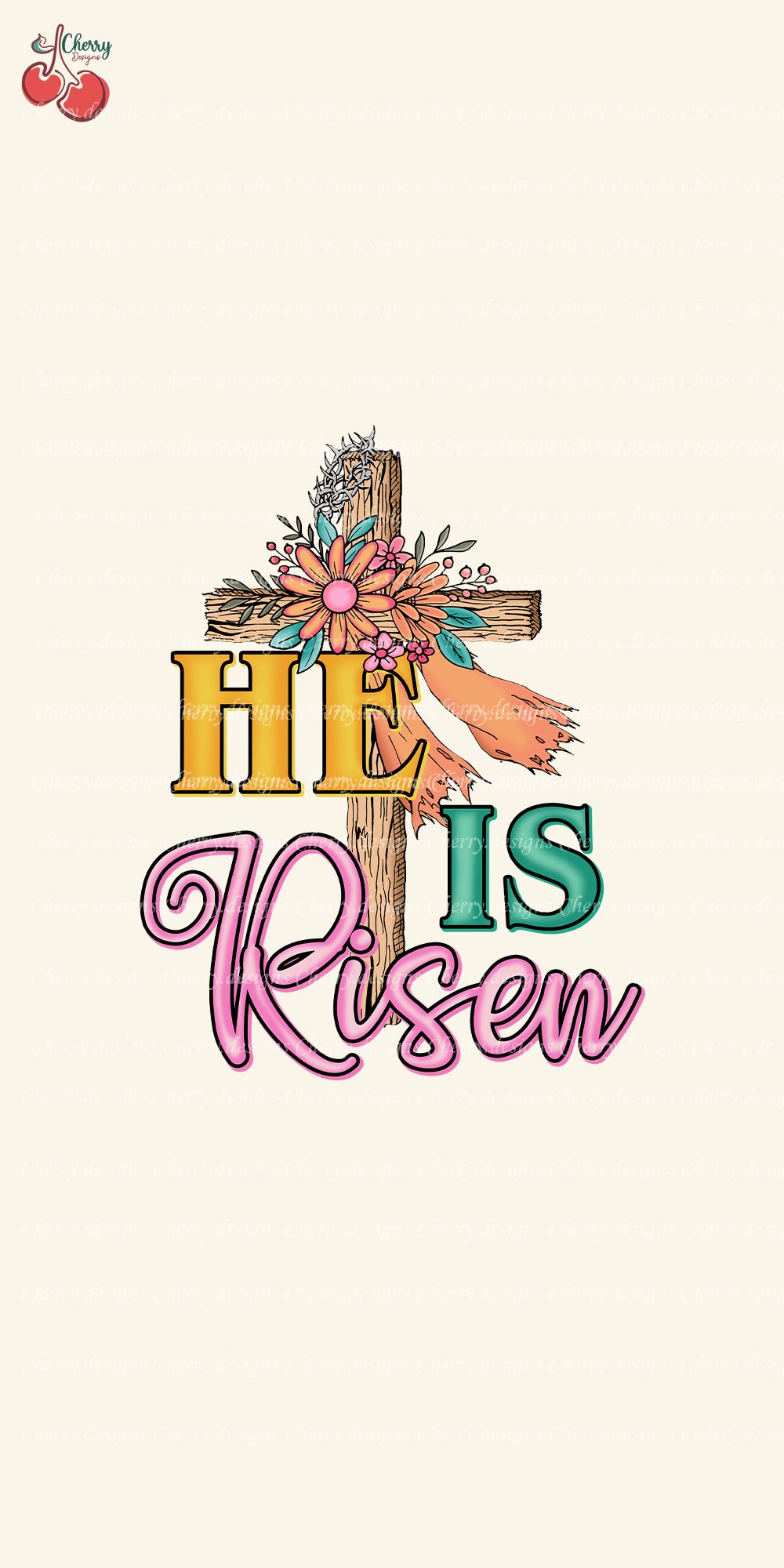 He Is Risen PNG, Easter Christian PNG, Christian Cross PNG