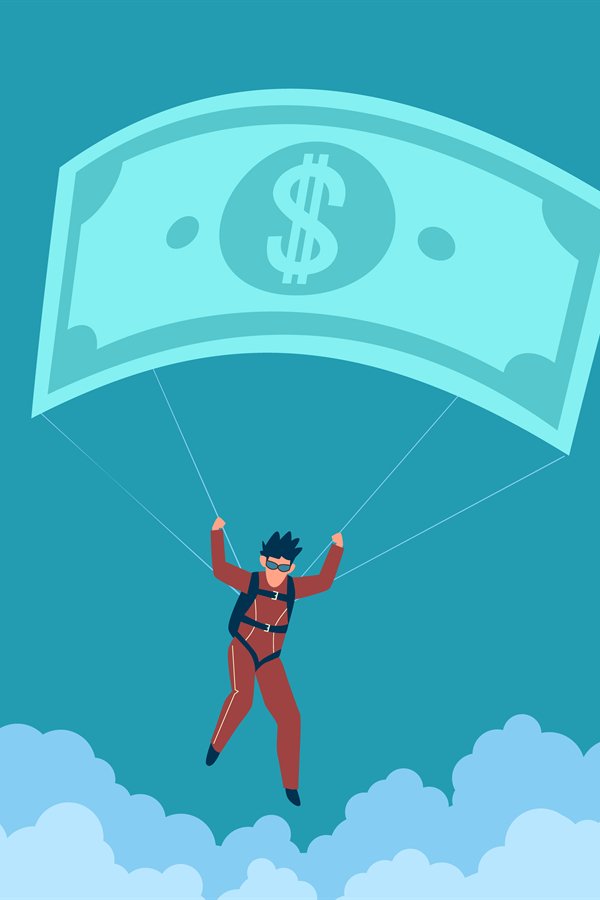 Financial parachute. Money allowance. Investment protection