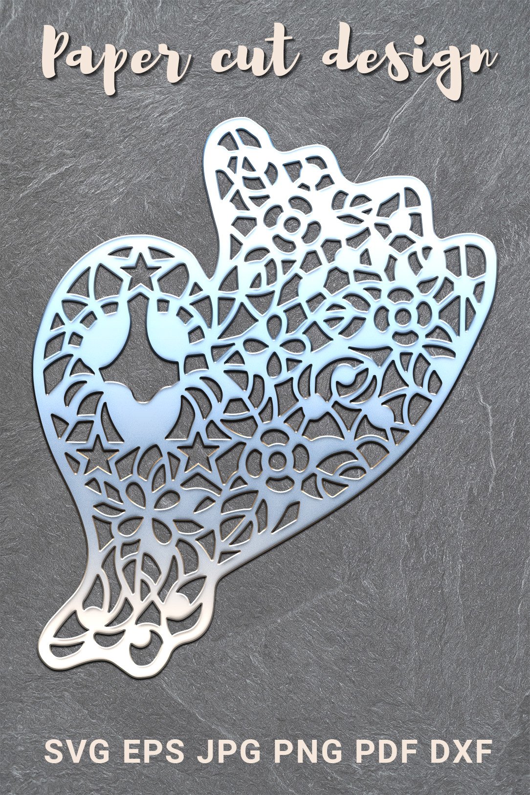 GHOST SVG PAPER CUT TEMPLATE. HALLOWEEN DESIGN. (953046)