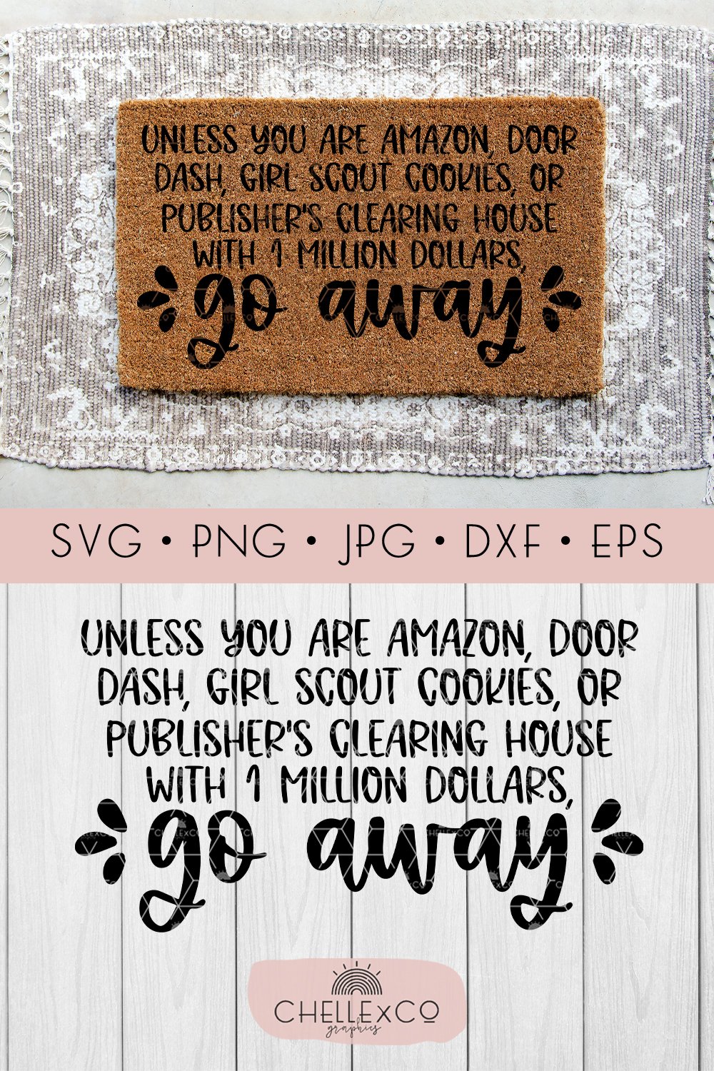 Unless You Are Amazon Go Away Funny Door Mat SVG PNG
