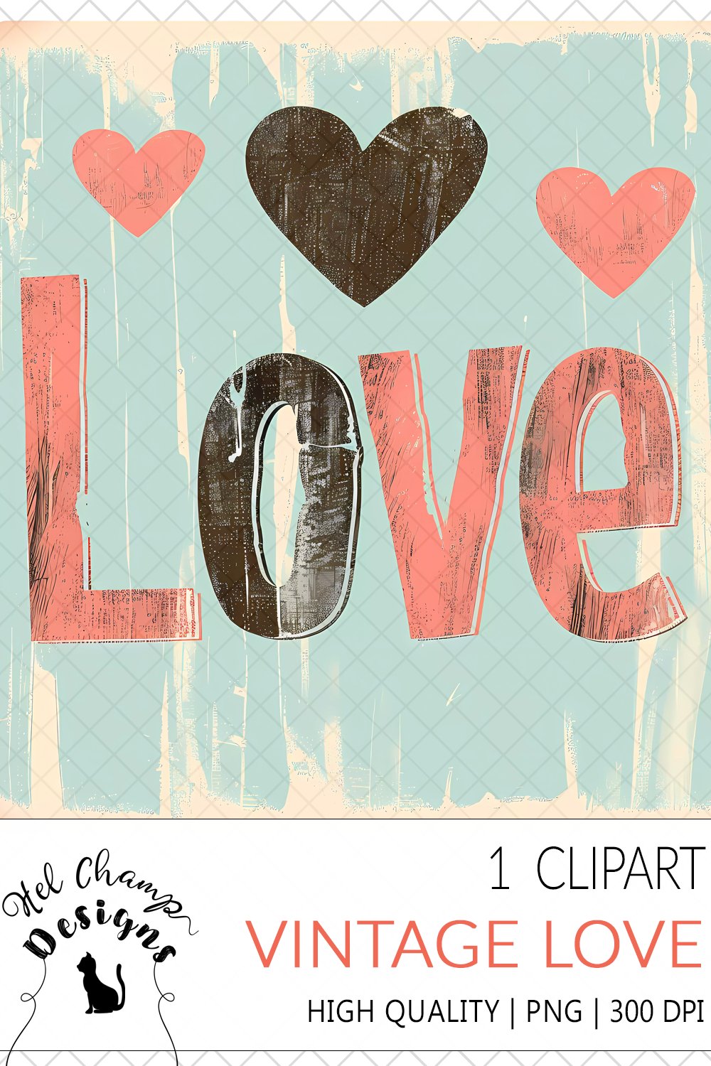 Love vintage tag transparent clipart