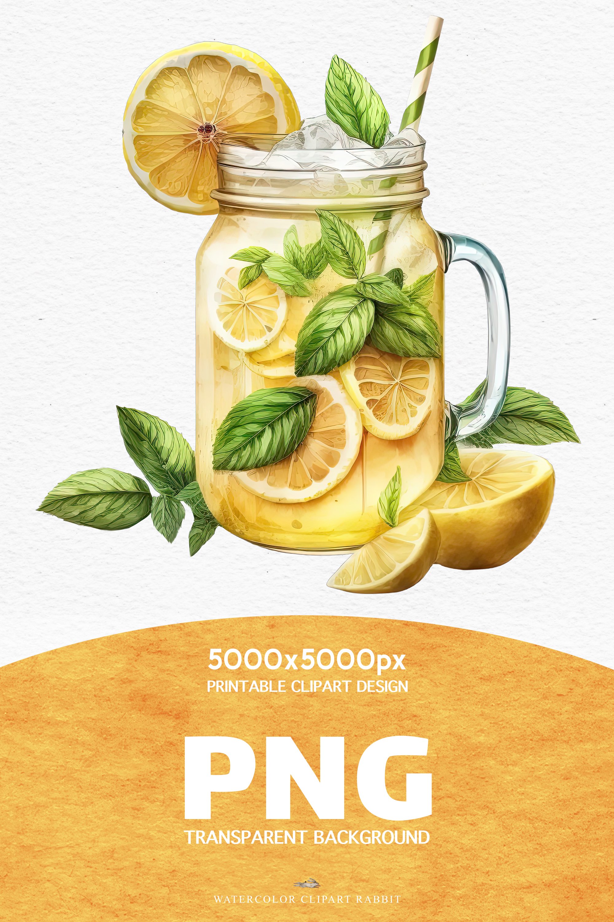 Cold Lemonade Summer Drinks Lemon Berries Clipart PNG image