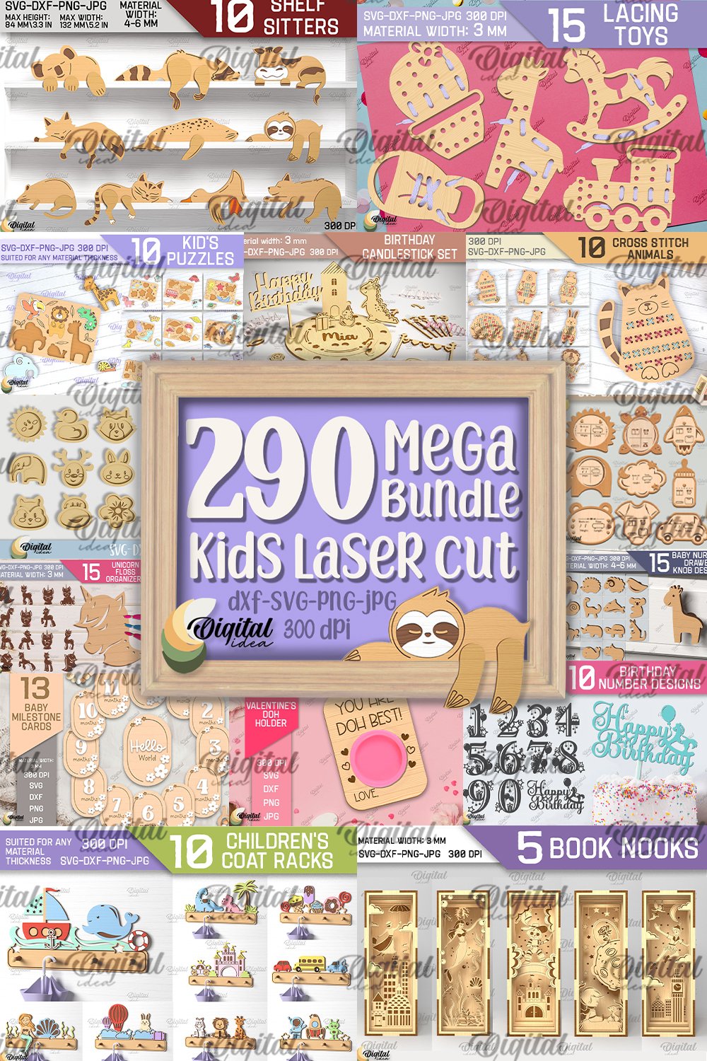 Kids Laser Cut Mega Bundle 3D Children Lasercut 3162981 kids-laser-cut-mega-bundle-3d-children-lasercut-3162981