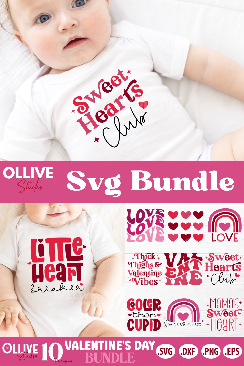 Valentine's Day Baby SVG Bundle Valentine's Day (2351048)
