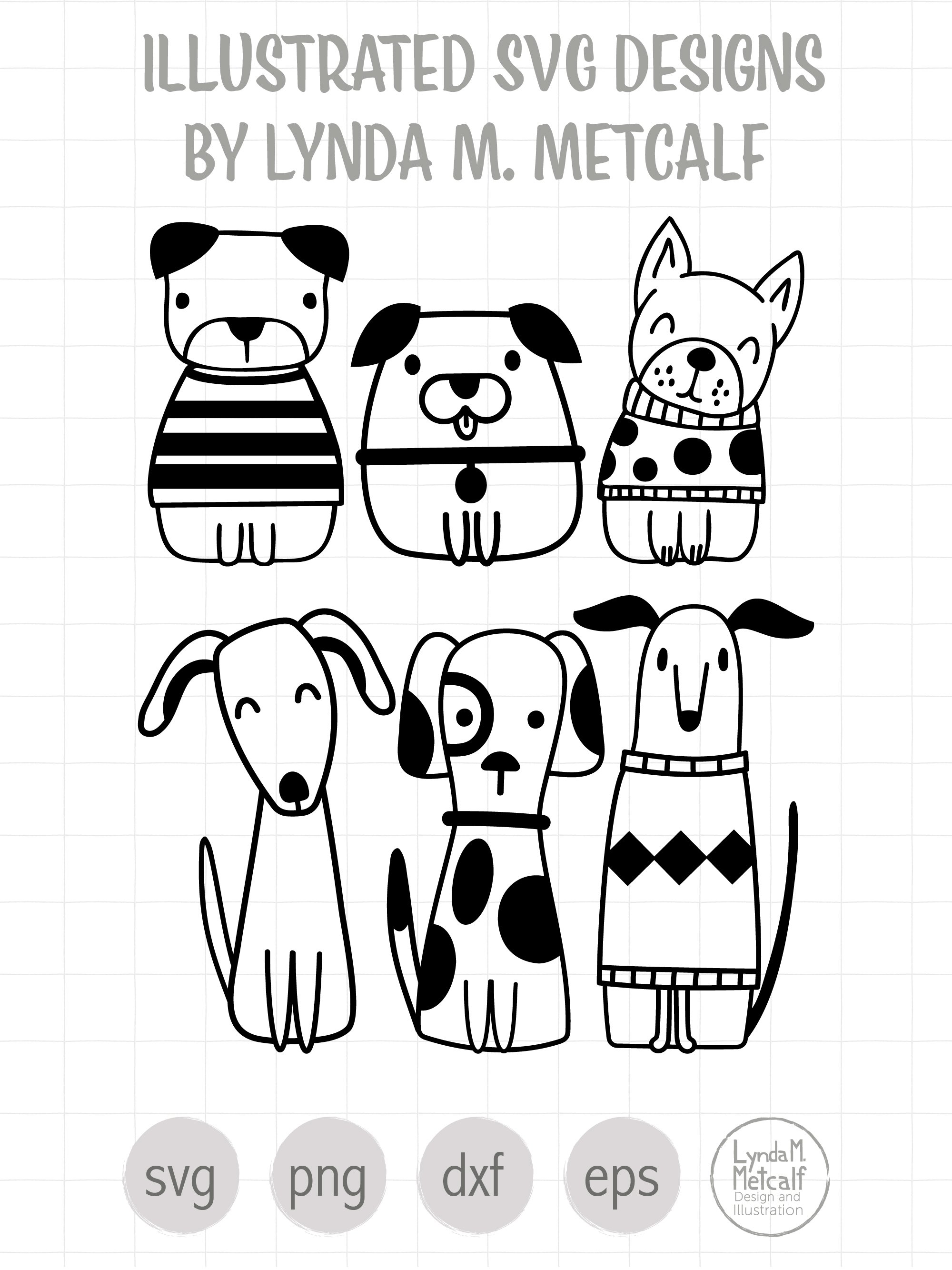Cute Dogs Mini Bundle SVG Ready Cut File (925281)