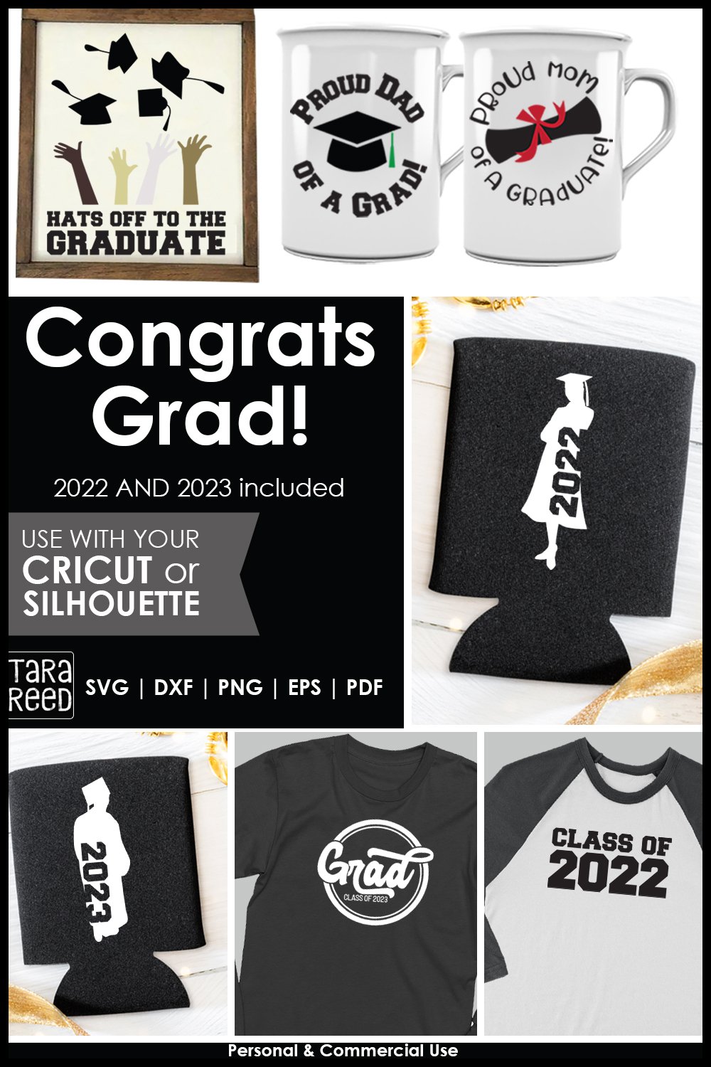 Congrats Grad Graduation SVG Bundle for Cricut & Silhouette