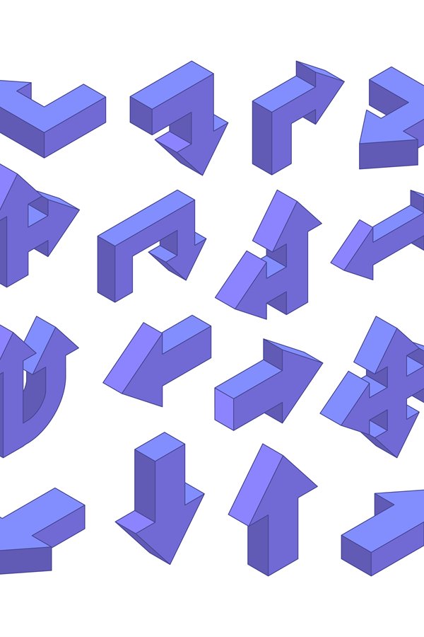 3d pictures of various arrows