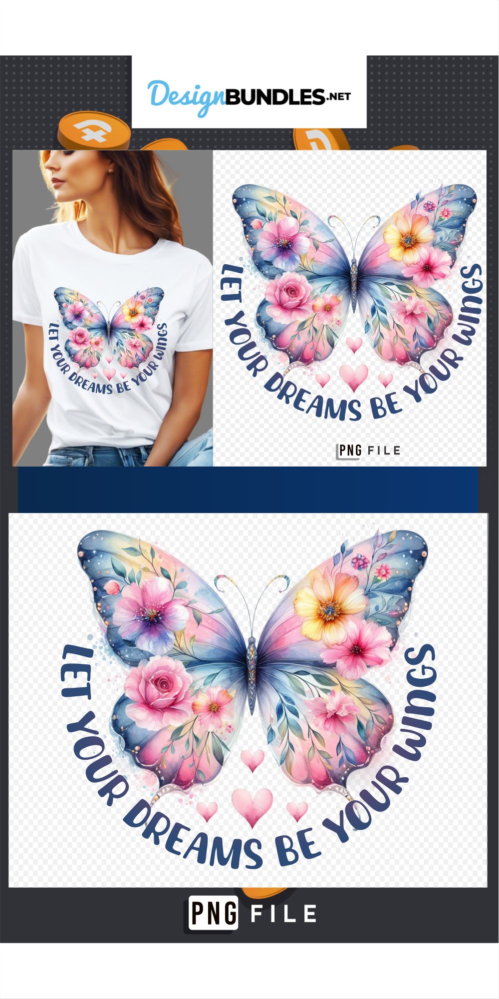 Good Vibes Only, Watercolor Positive Quotes Sublimation PNG
