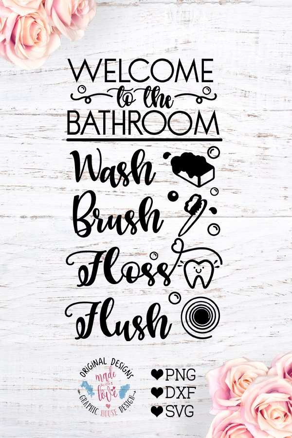 to the Bathroom SVG Bathroom Decor Cut File
