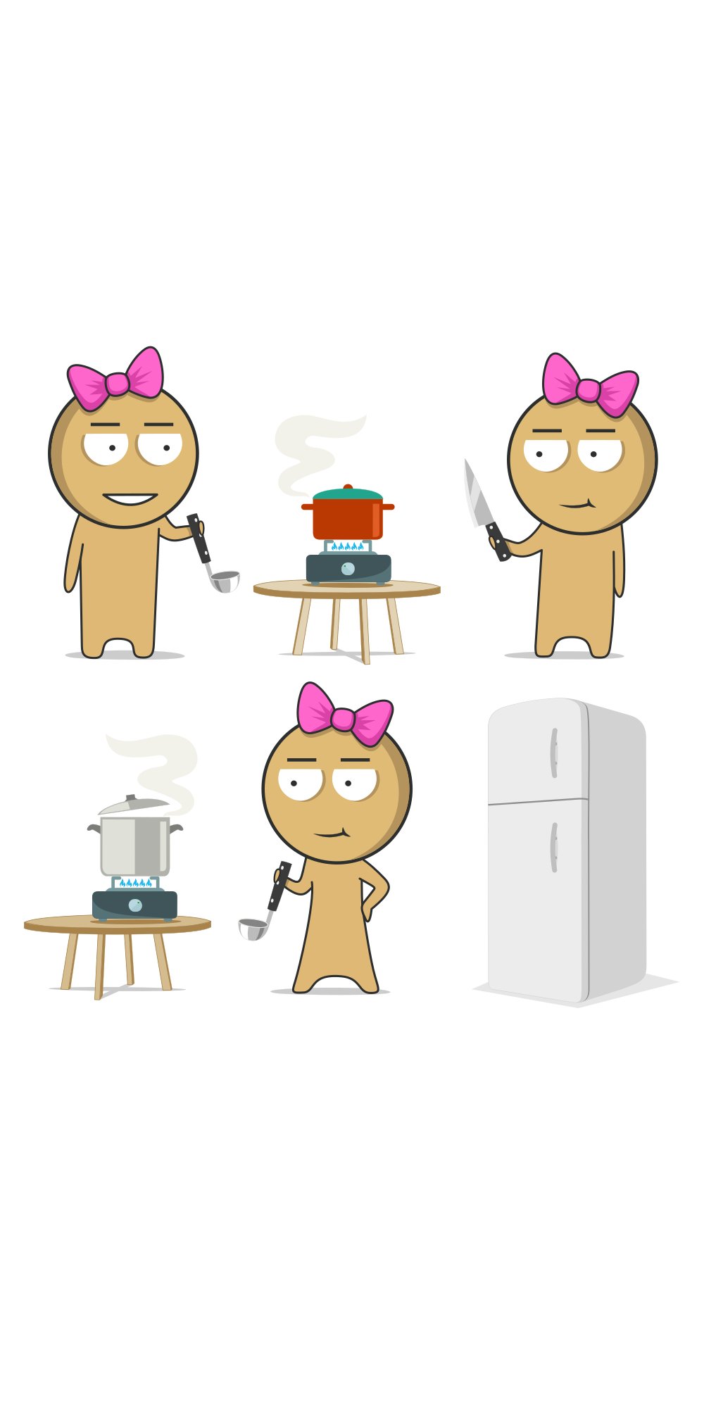 Kitchen clipart, Cooking stickers, Cooking clipart, Cartoon