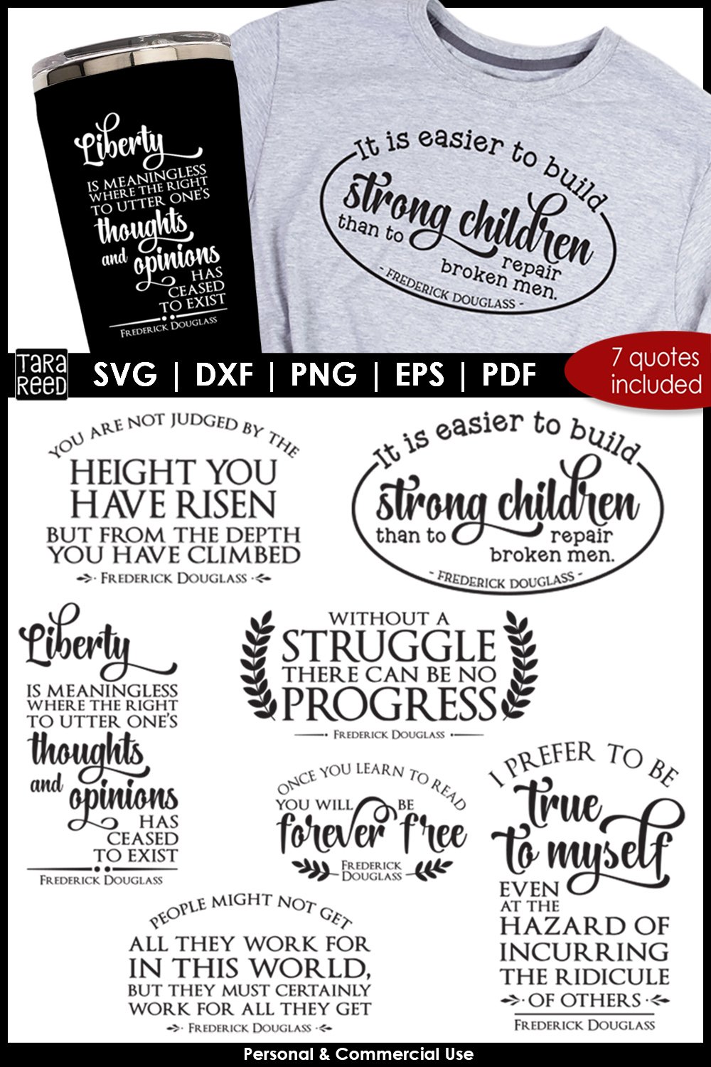 Frederick Douglass Quotes for Crafters | Black History Month