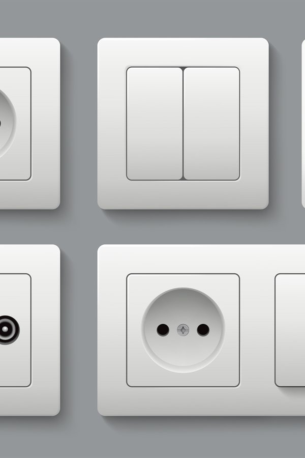 Electric socket switches. House shifting electrical switches