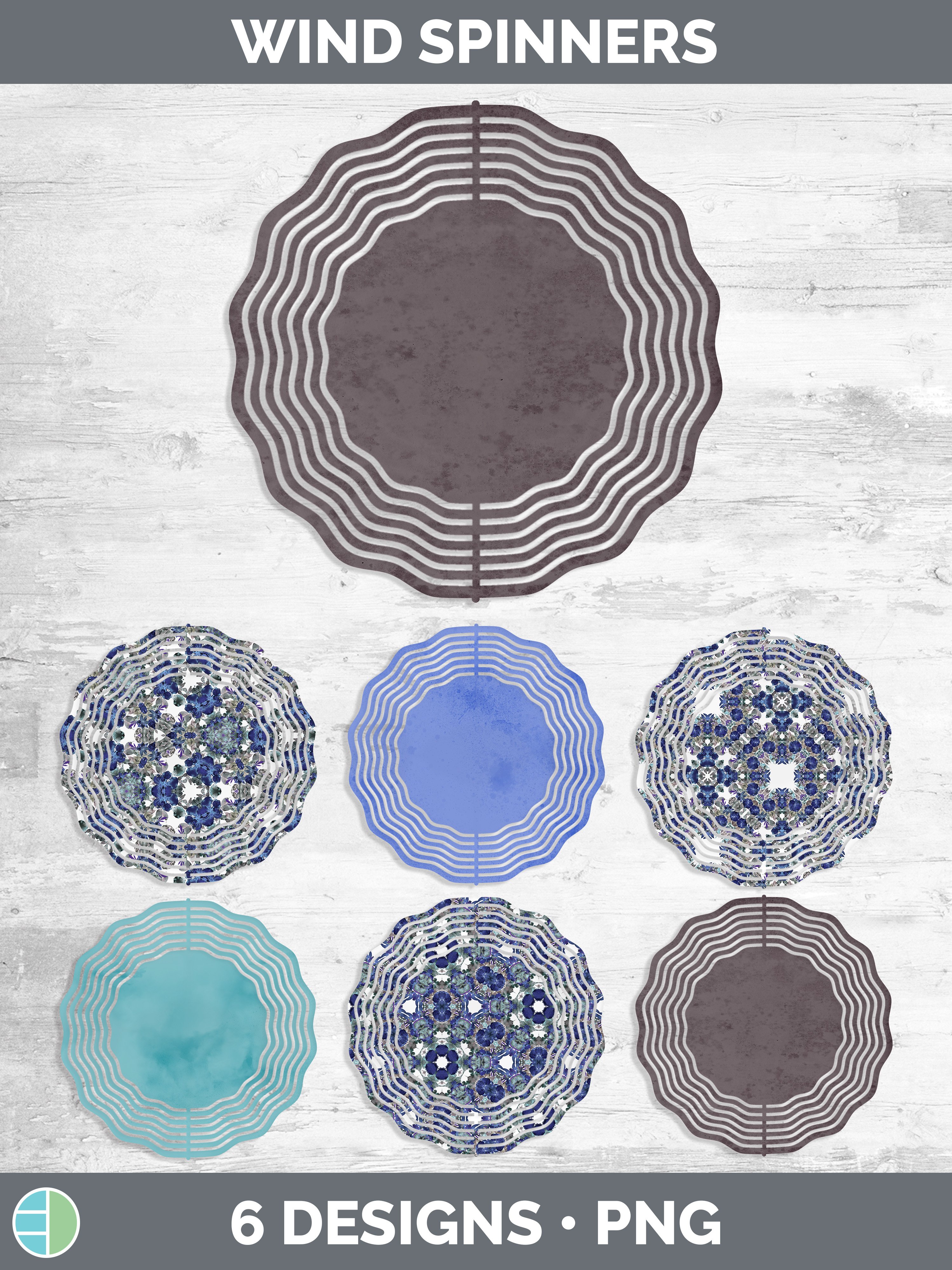 Ornate Wind Spinner | Sublimation Designs Bundle