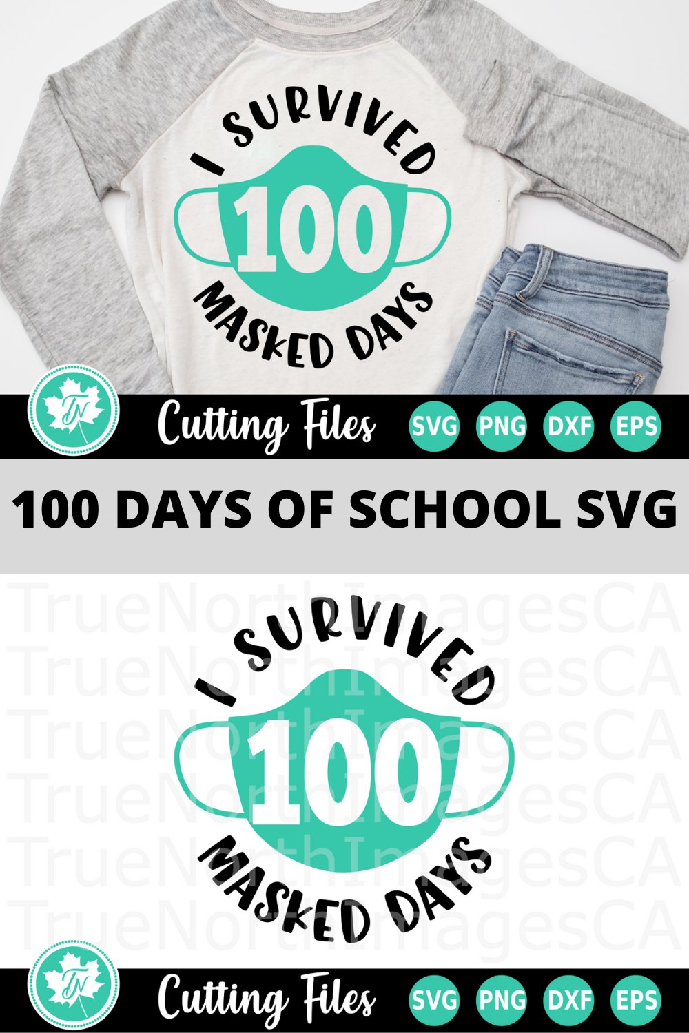 PNG I Survived 100 Masked School Days Harry Potter SVG Cut File JPG File Svg File Download Image