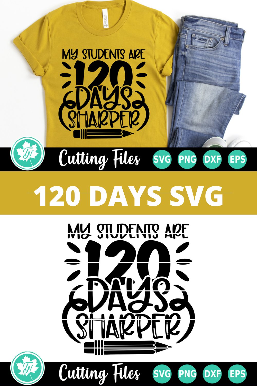 120 Days of School SVG | My Students are 120 Days Sharper