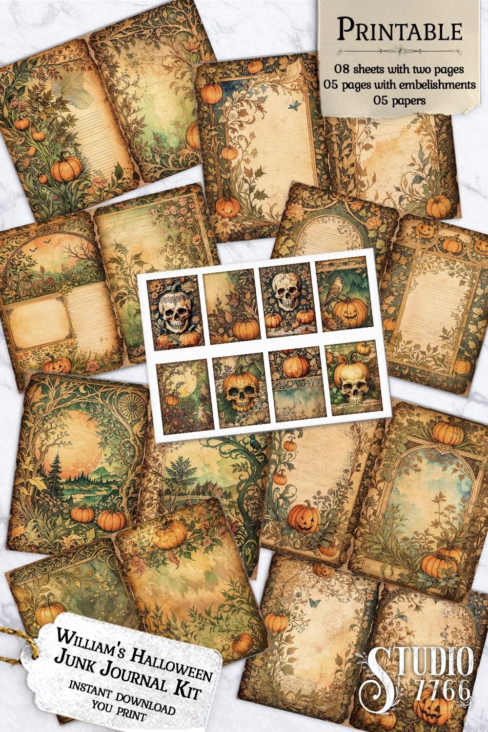 William’s Halloween Junk Journal Kit
