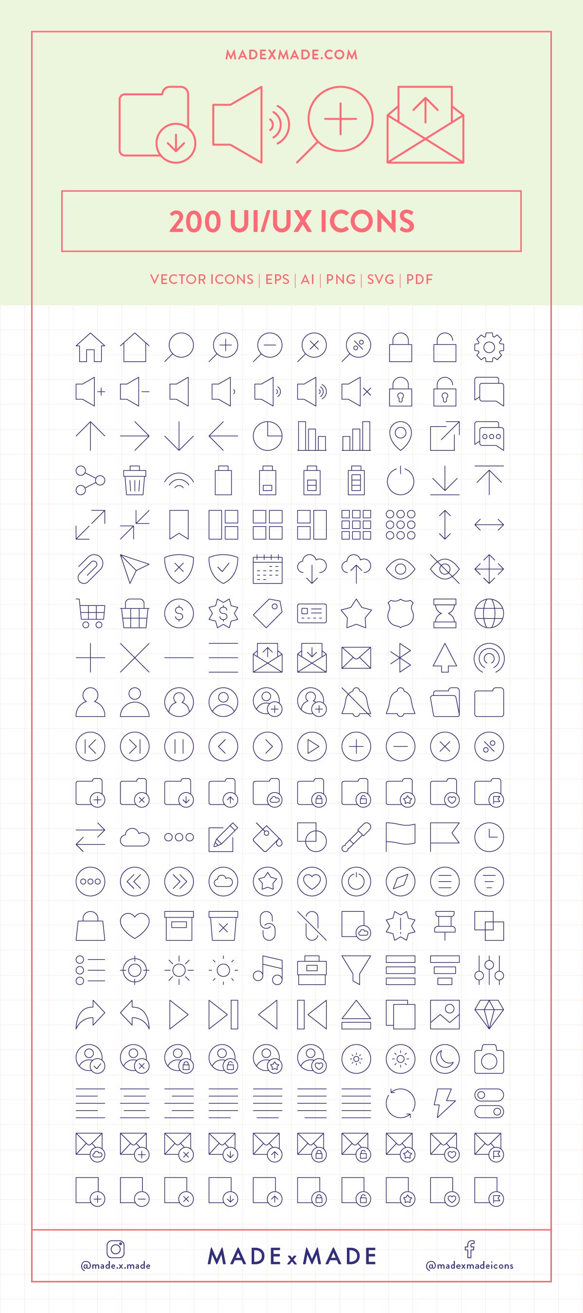 UI/UX Line Icons