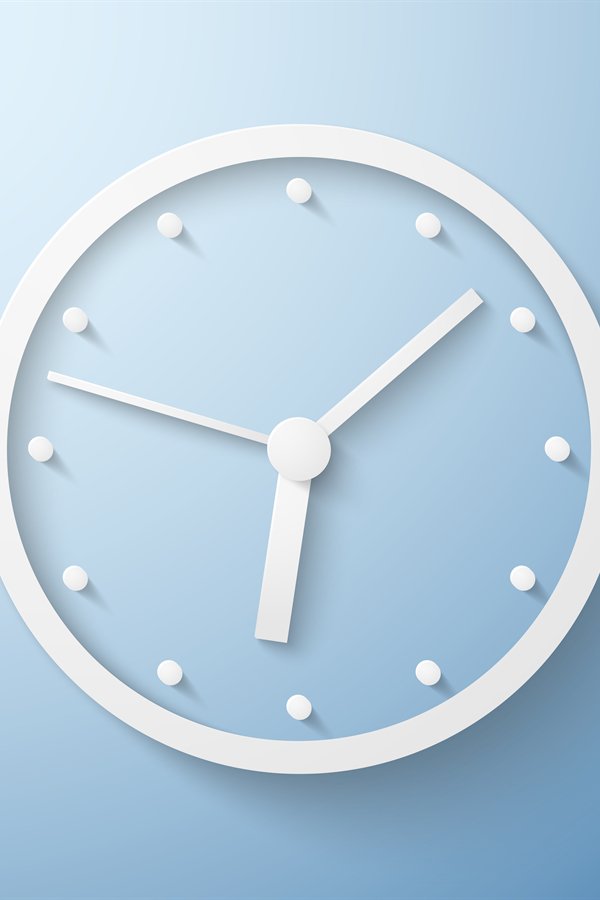 Origami paper wall clock time