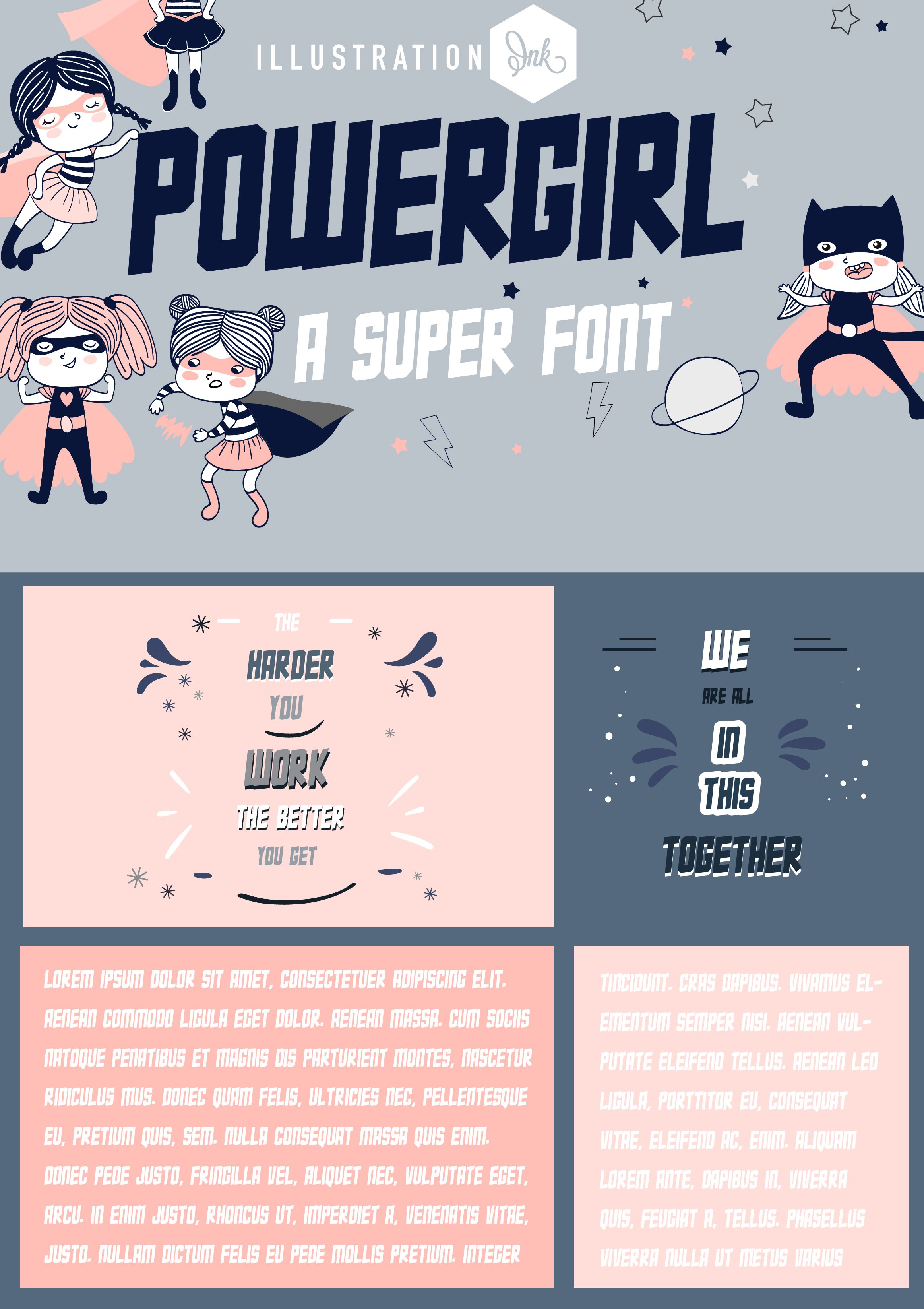 Hand-crafted font for comics
