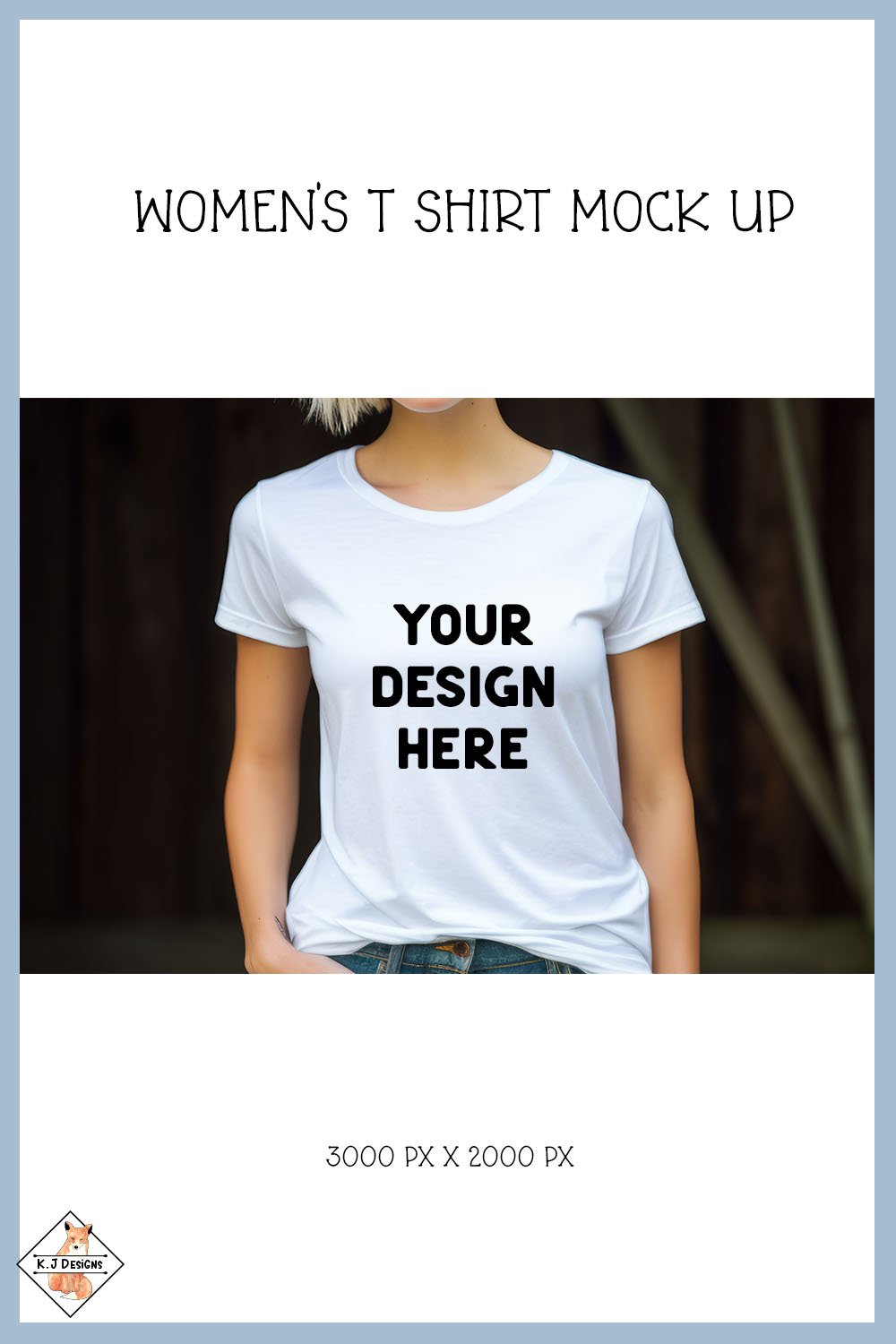 Women's T shirt Mock Up | Add your Design Here