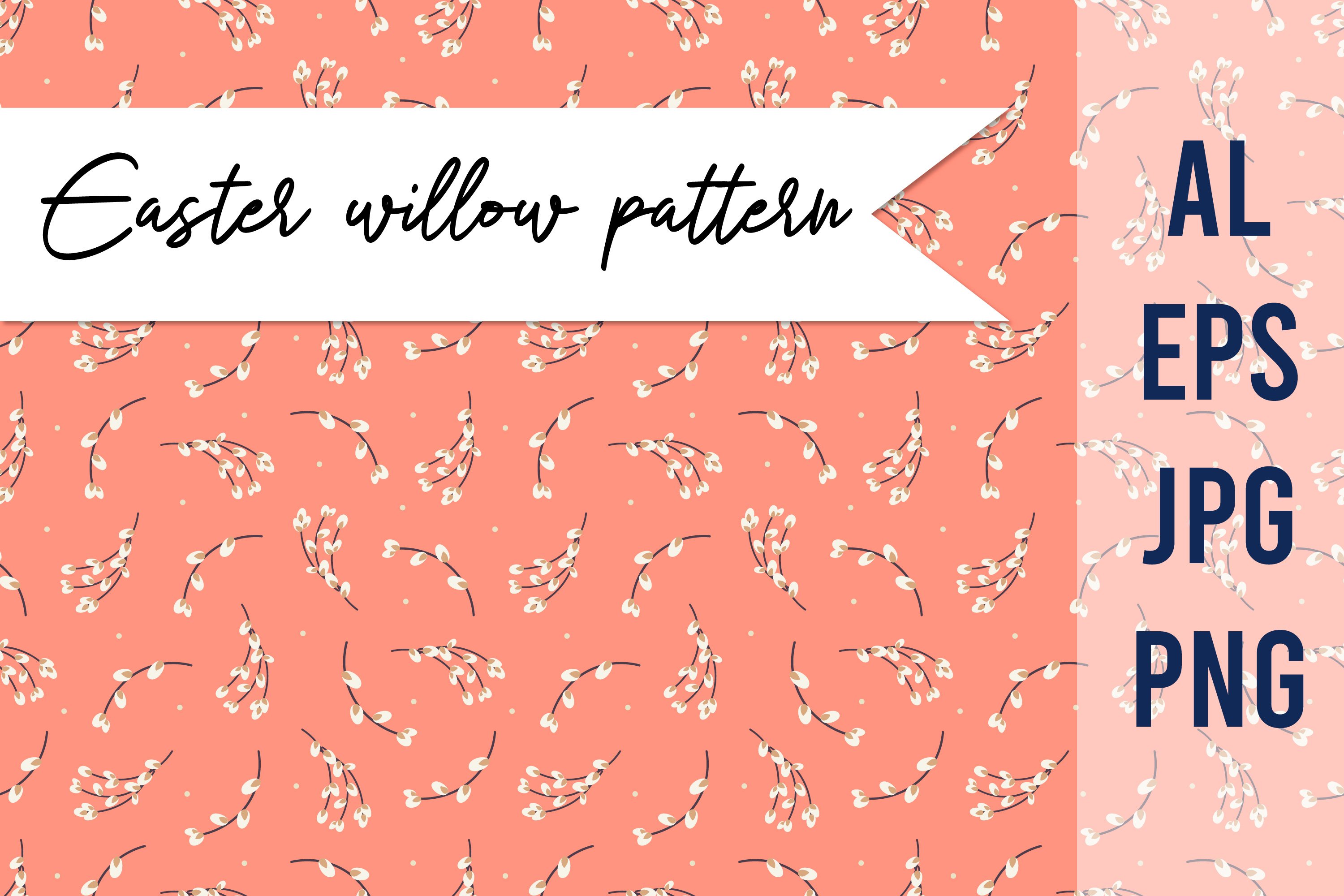 Willow pattern | Spring botanical pattern (1242591)