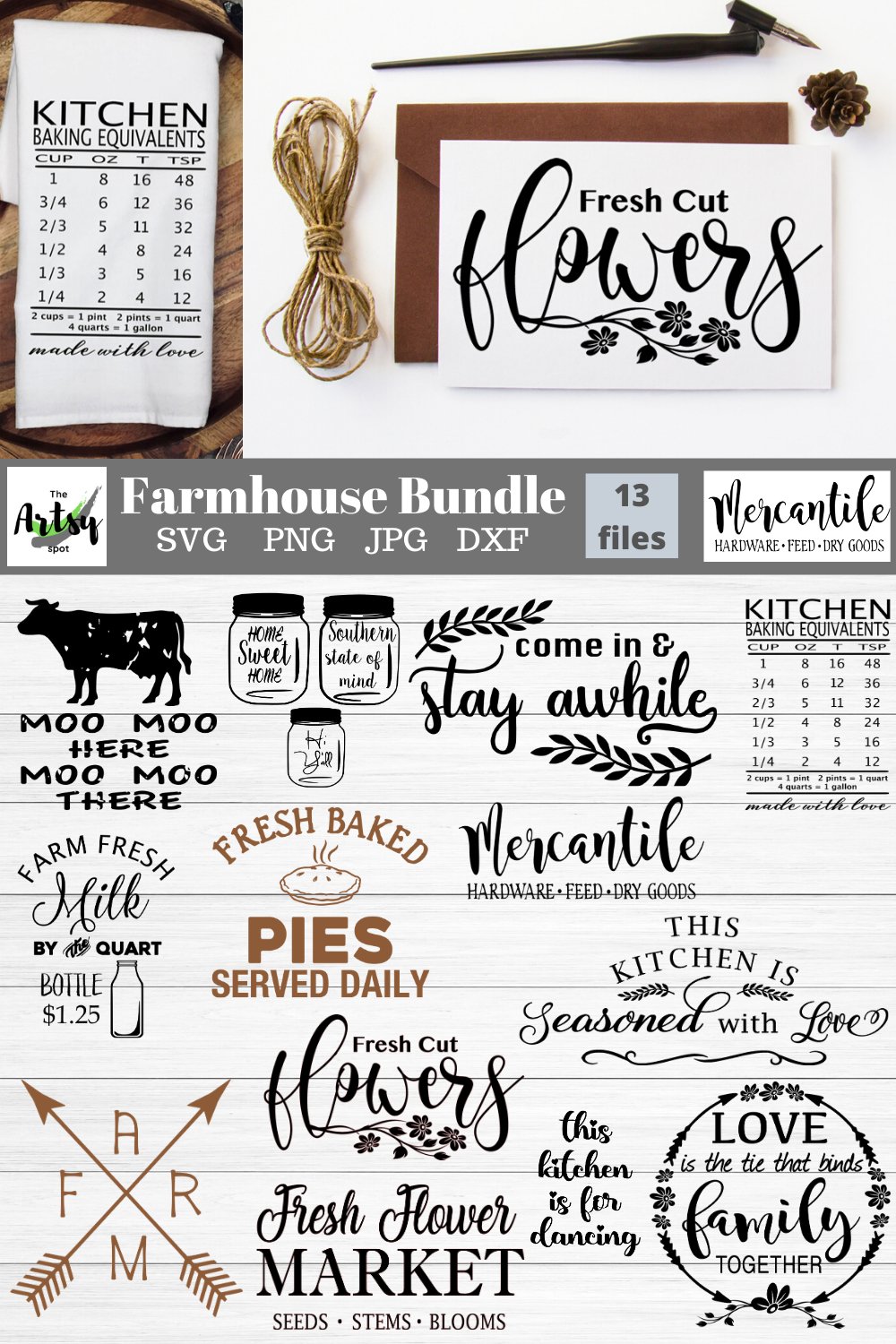 Farmhouse Bundle, Farm svg Bundle, Kitchen quotes (522062)