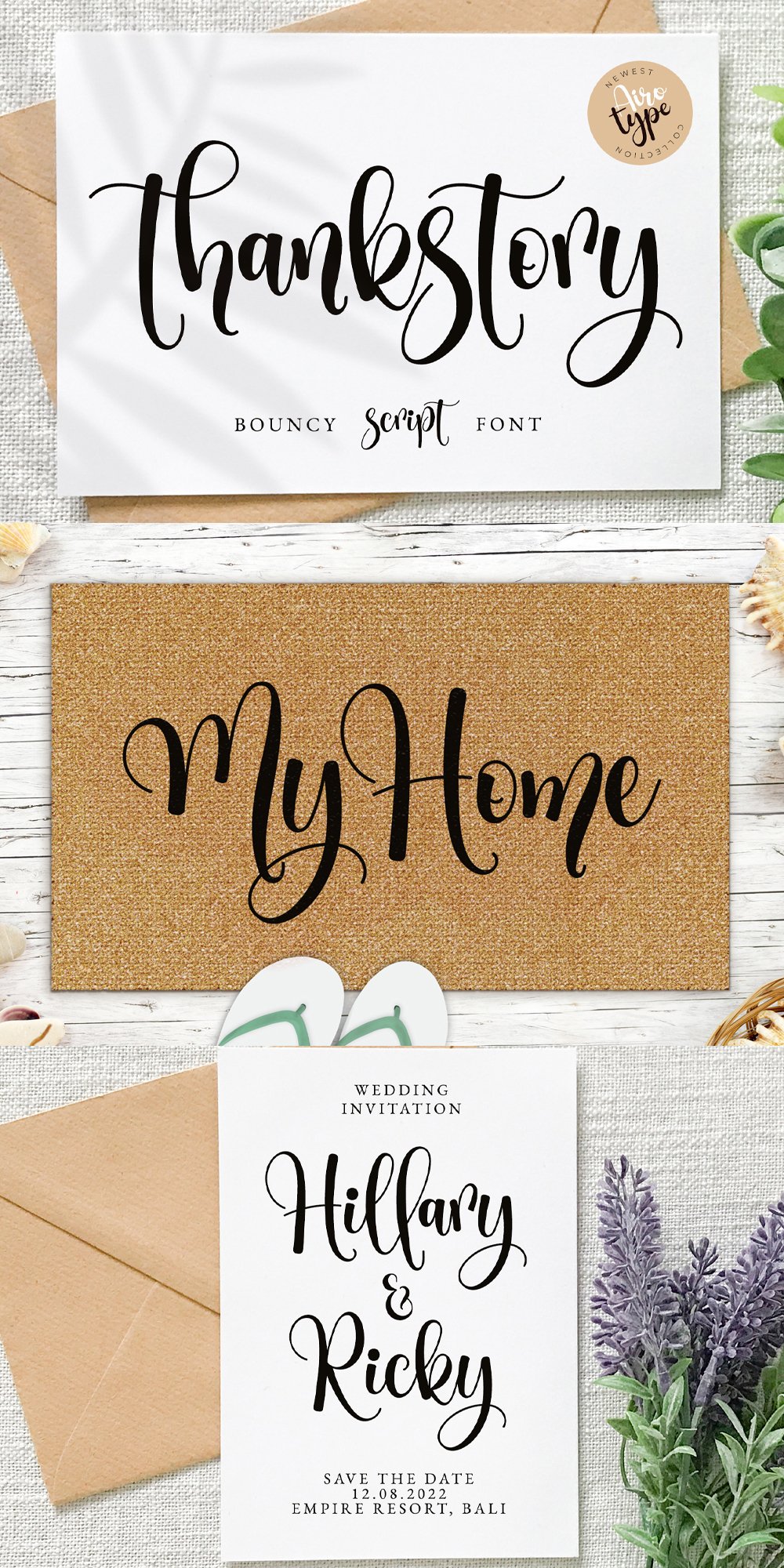 Thankstory - Simple Bouncy Font Script
