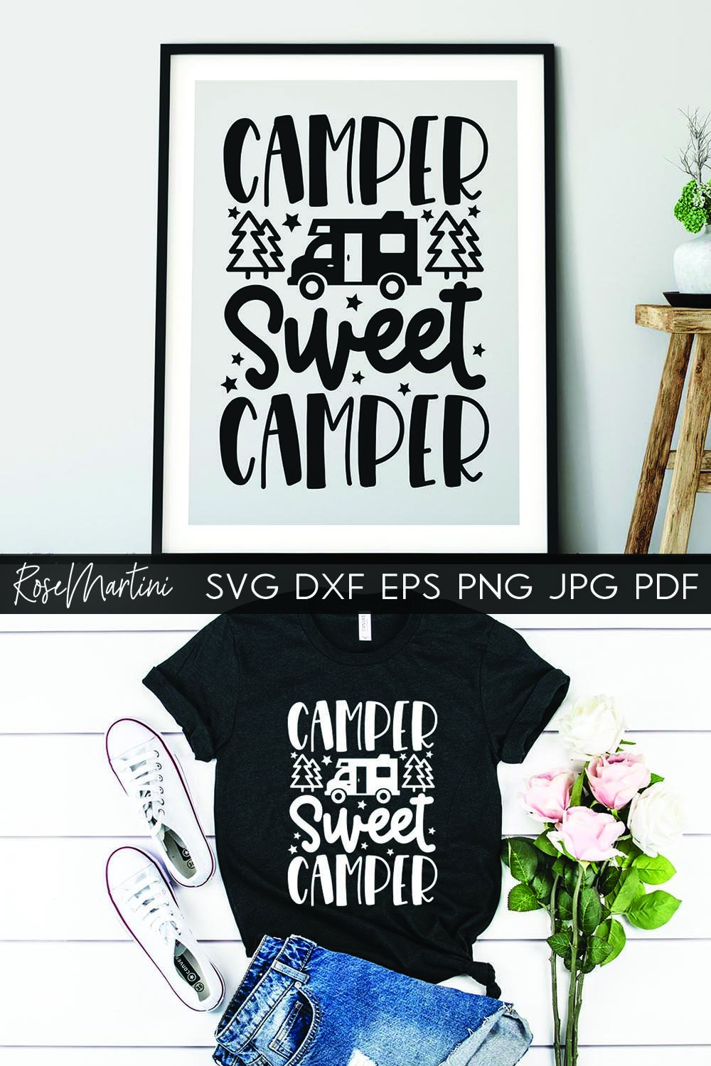 Camper Sweet Camper SVG Camping svg Glamping svg cut file