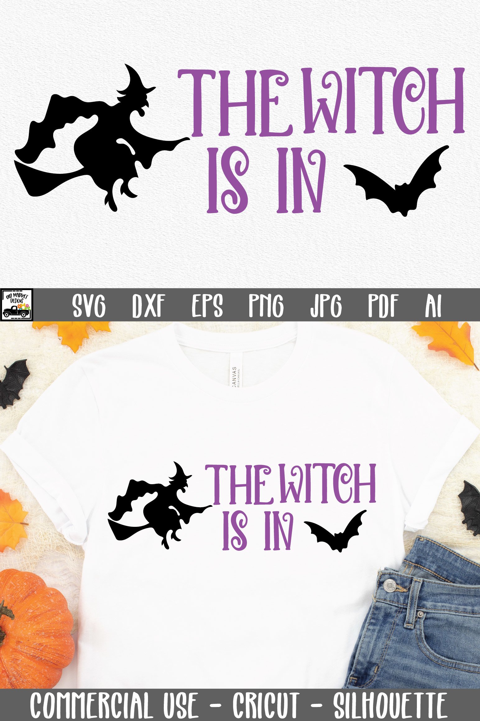 The Witch Is In SVG Cut File | Halloween SVG File (919138)