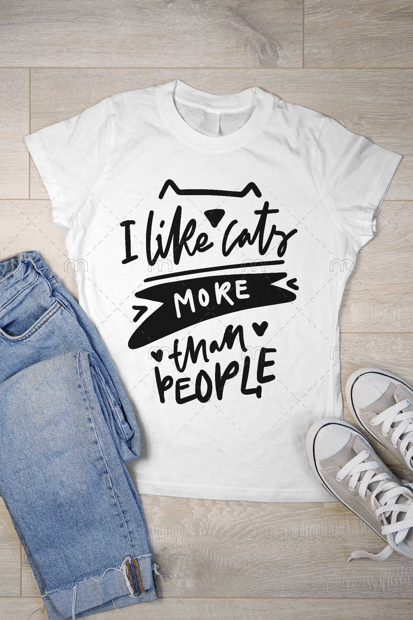 I like cats more than people. Cat SVG