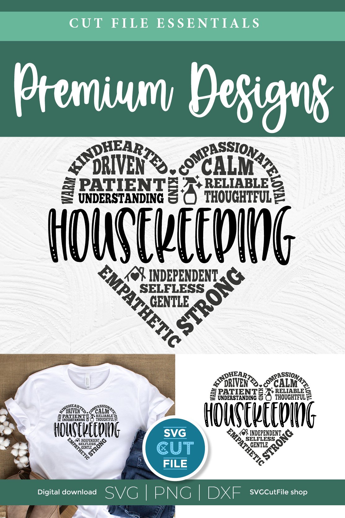 Housekeeper svg, a house keeper or cleaner svg for crafters