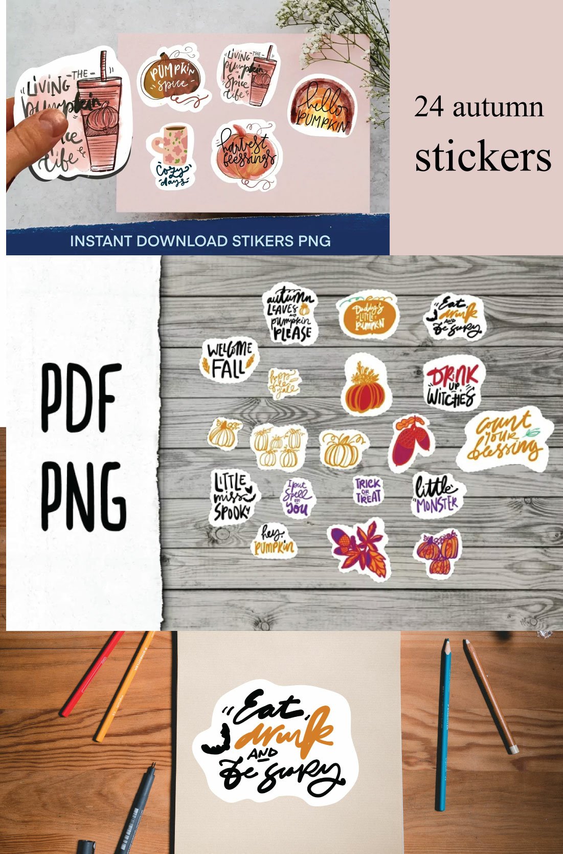 Fall stickers MEGA bundle