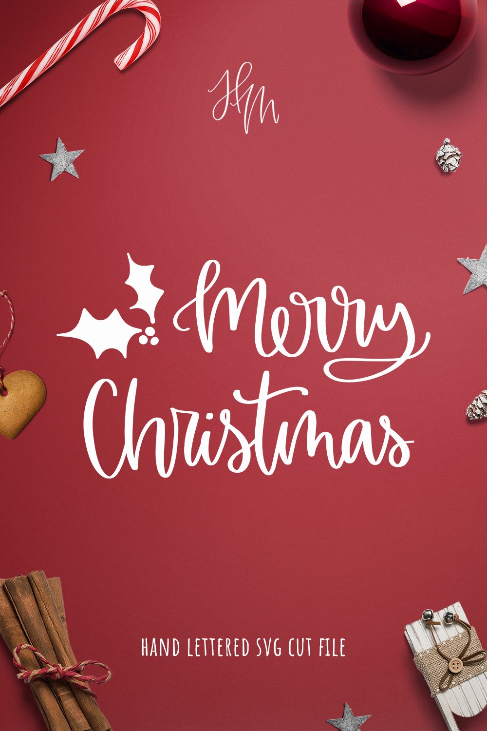 Merry Christmas cut file SVG DXF EPS PNG JPG (975751)