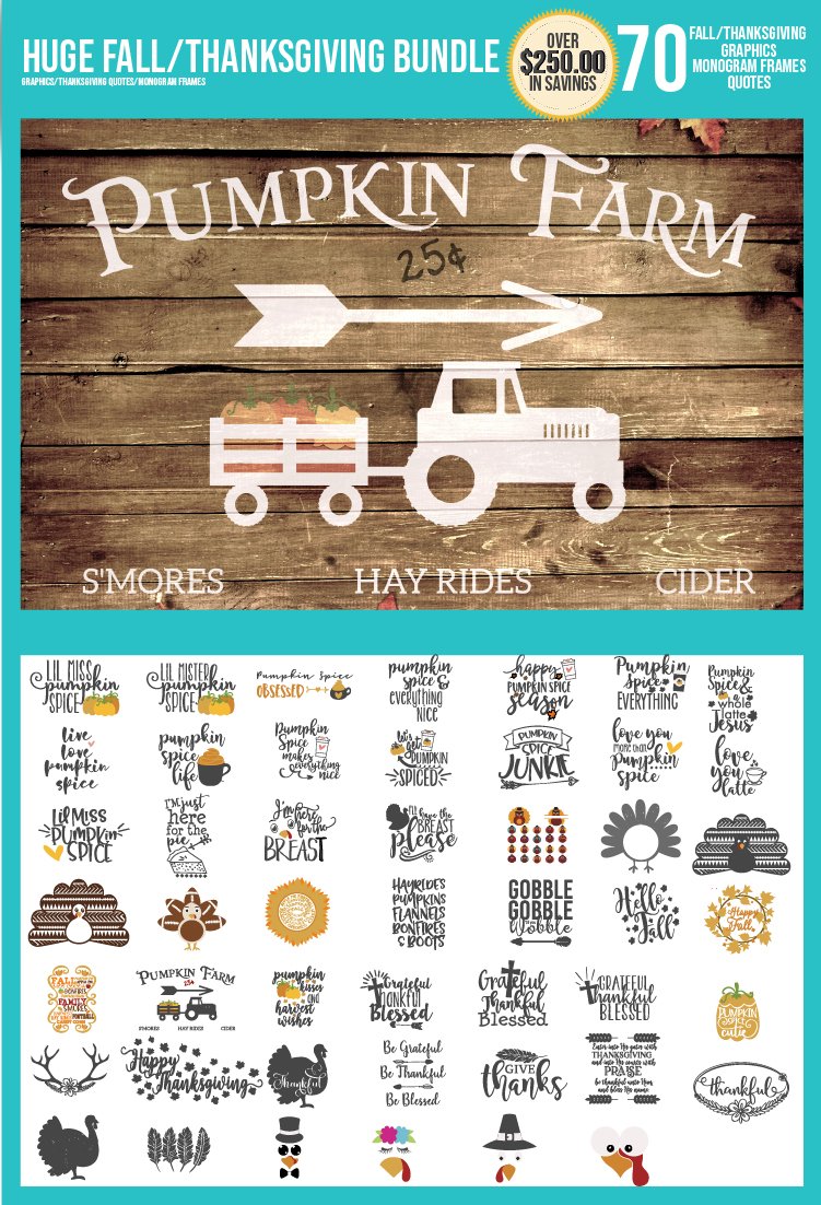 Download Svg Bundle Thanksgiving Svg Fall Svg Pumpkin Spice 348556 Cut Files Design Bundles