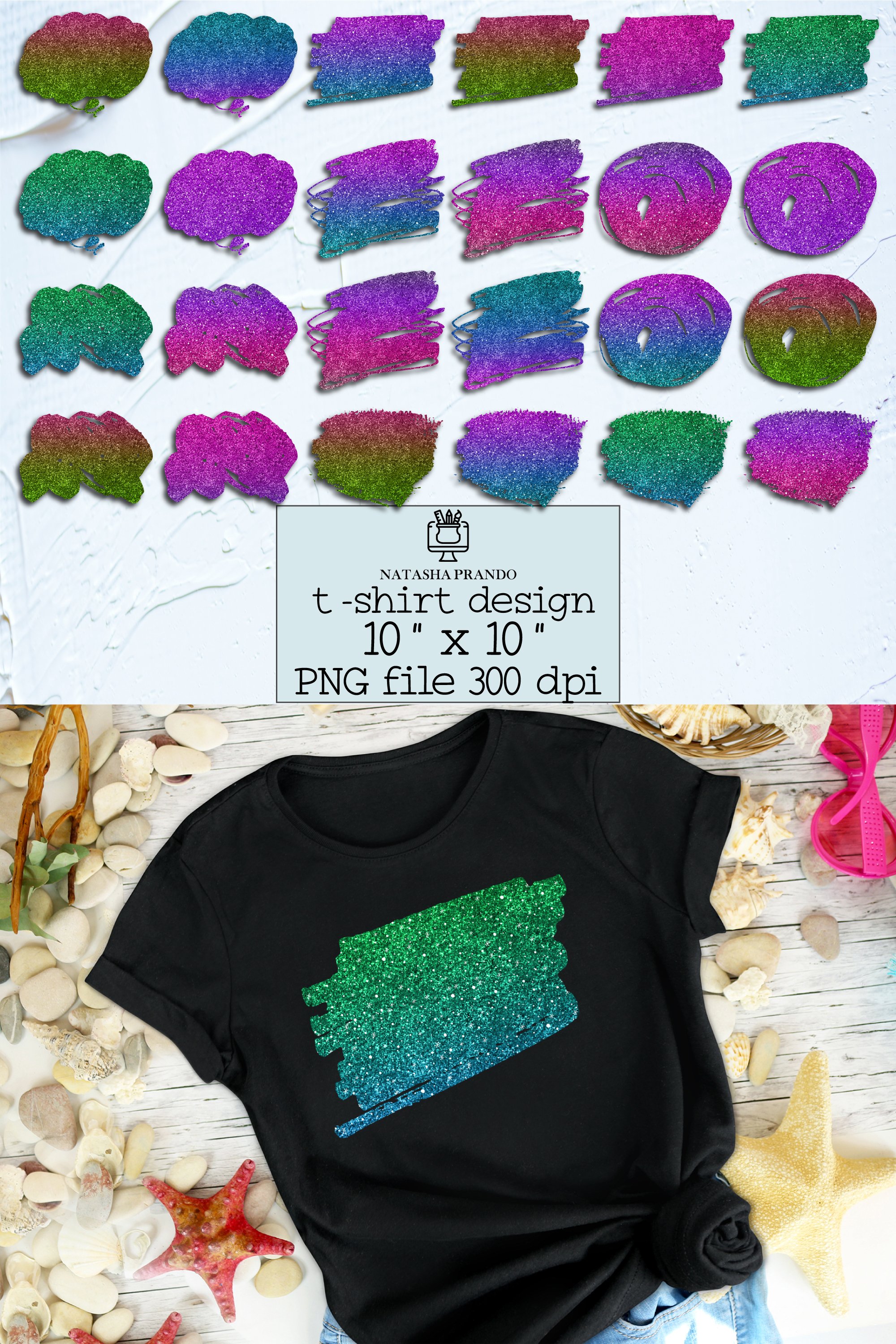 Glitter Tshirt Sublimation Design Bundle