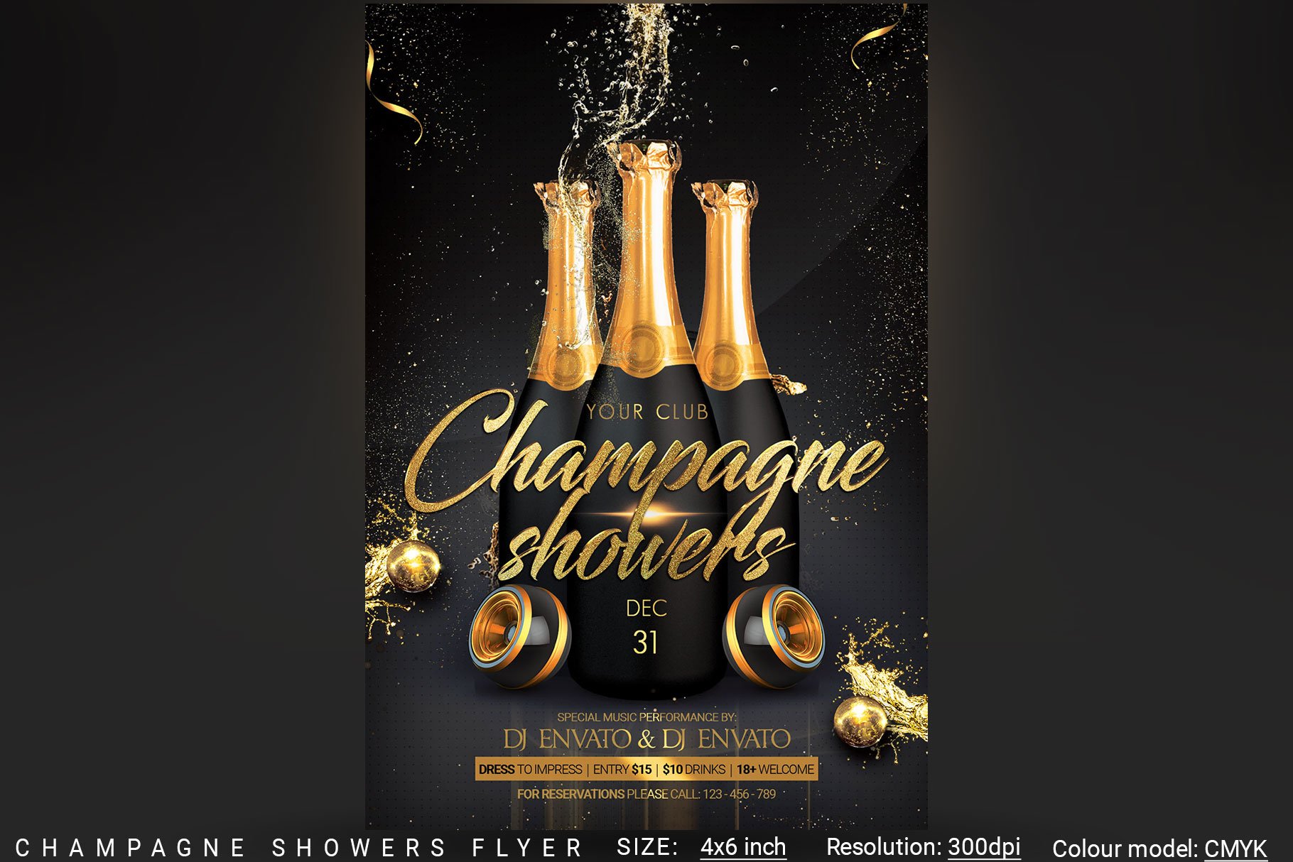 Champagne Showers Flyer