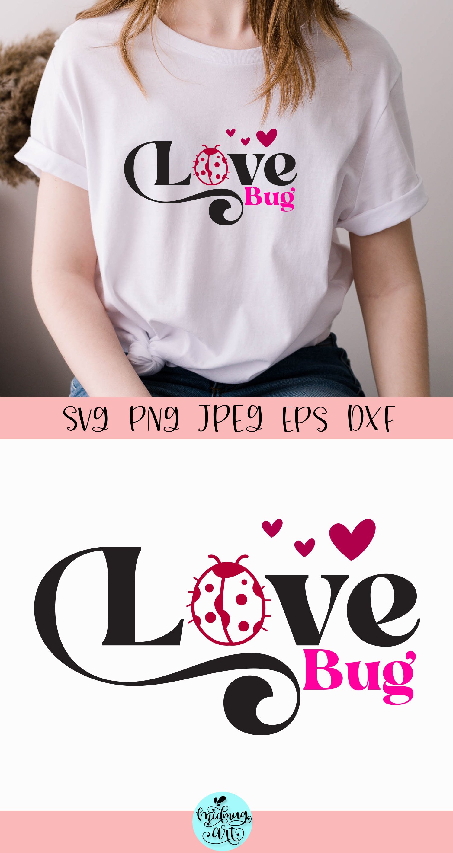 Love bug svg, Love svg