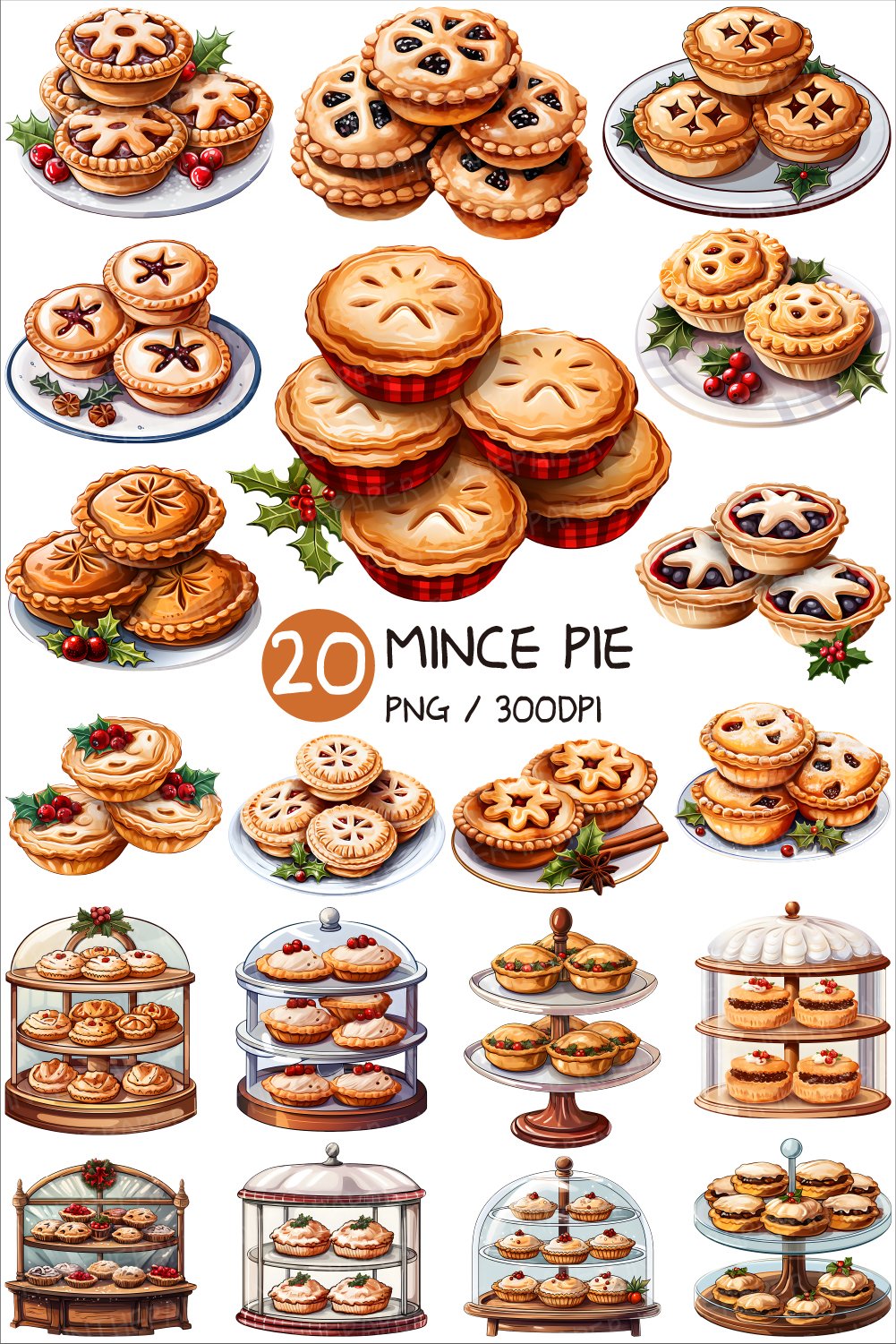 Mince Pie PNG | Christmas Dessert Clip art British Tart Deco