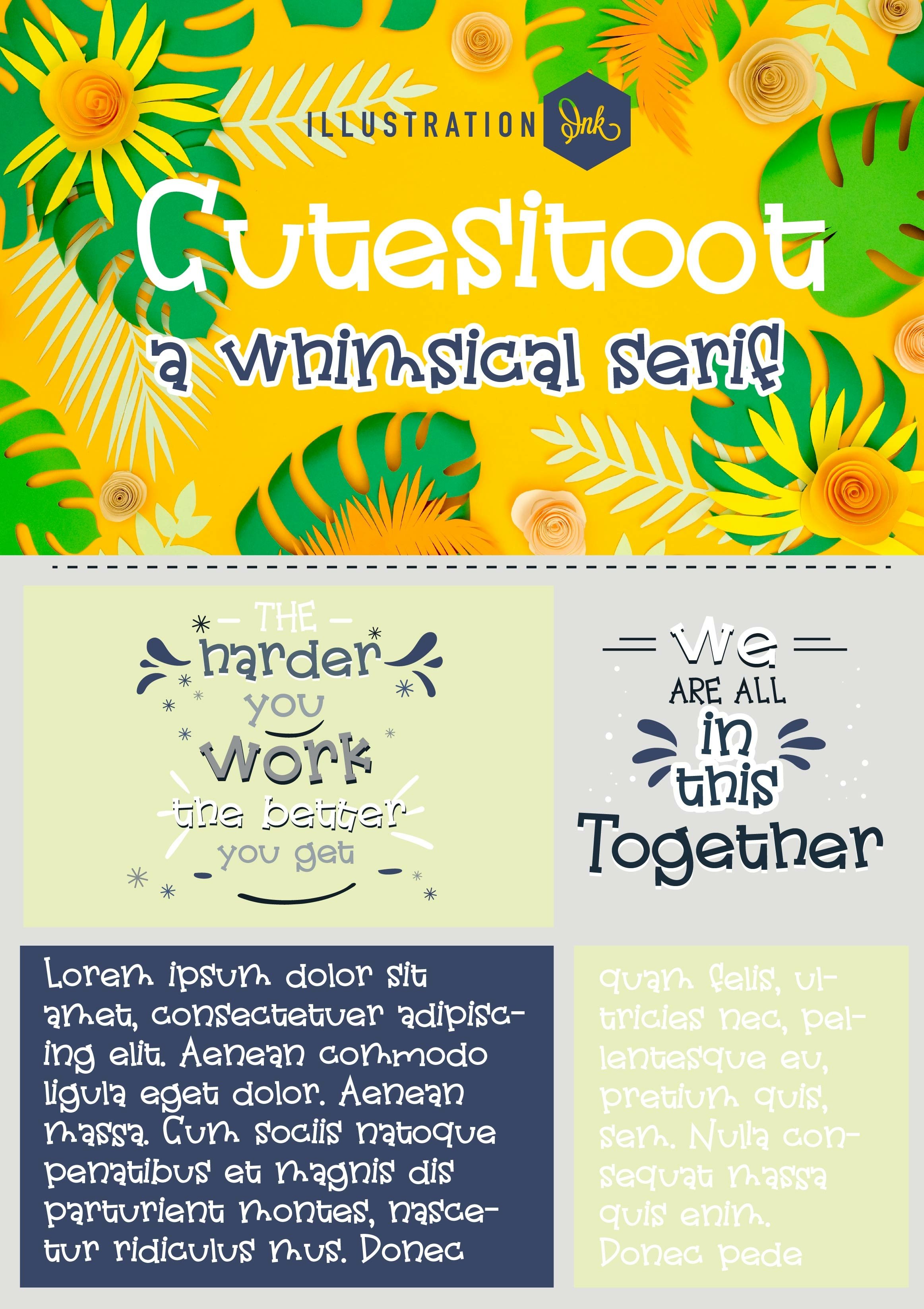 Hand-crafted, youthful and whimsical script