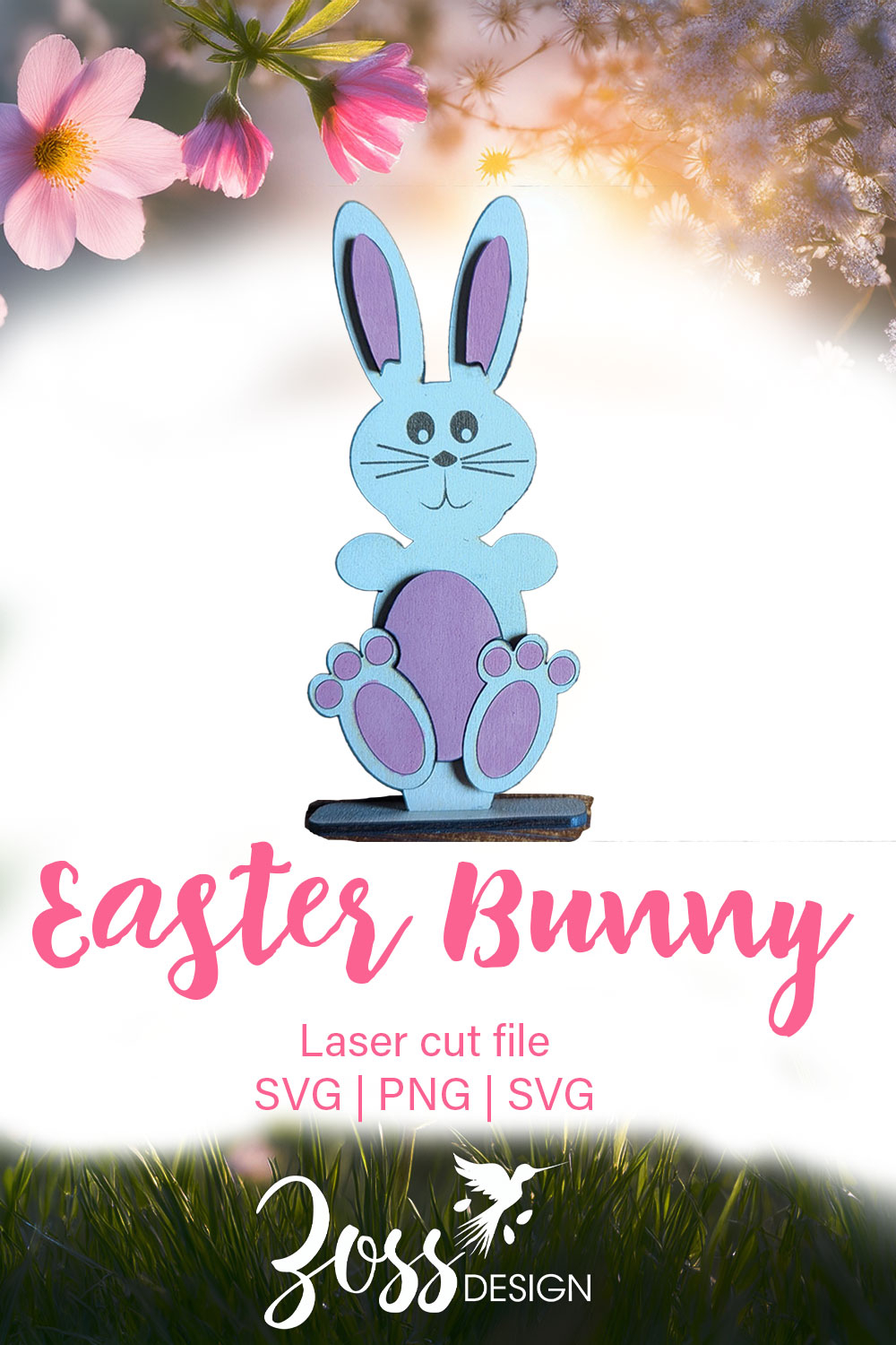 Laser cut Easter Bunny Decoration | svg cut file