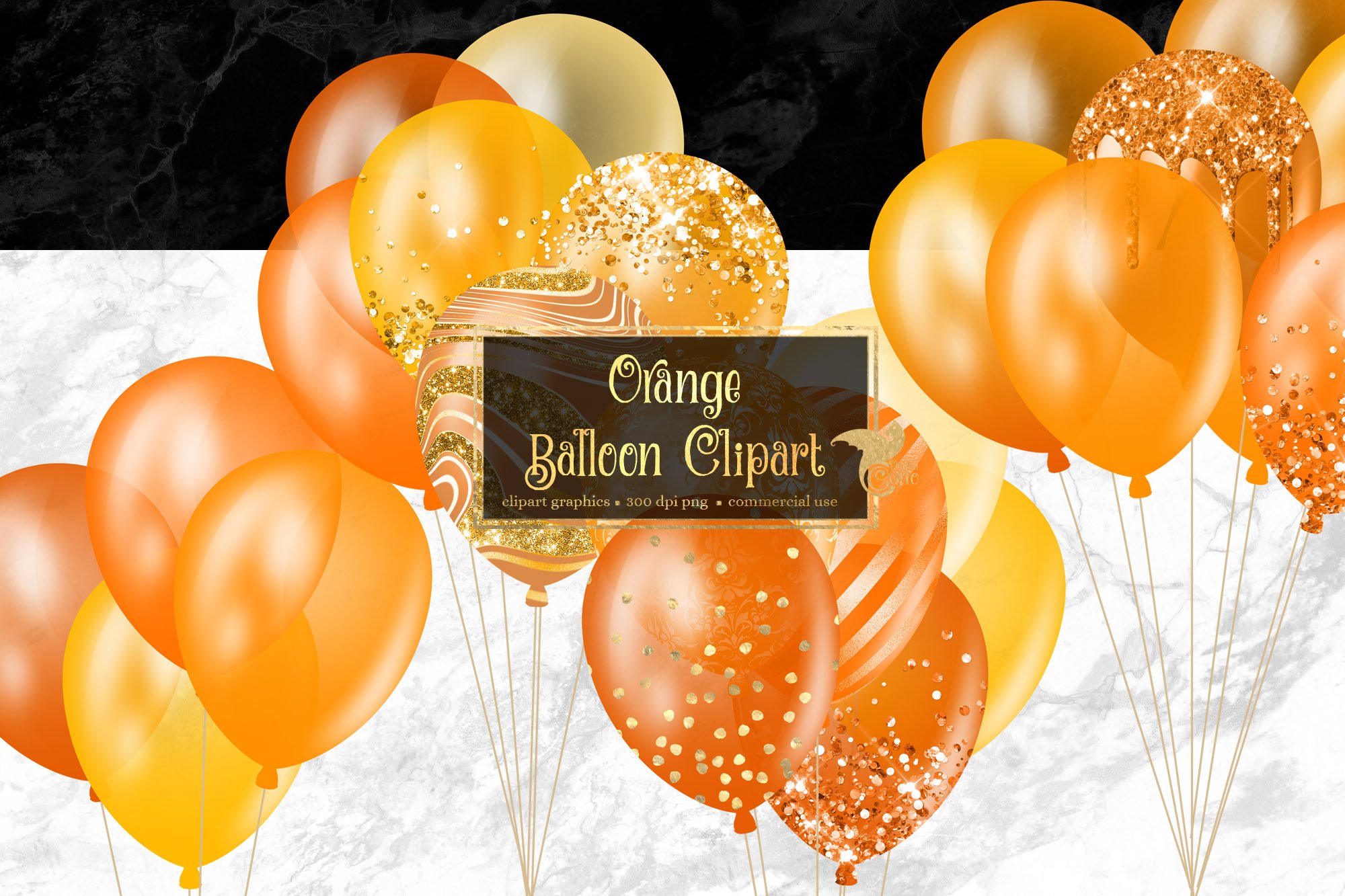 Orange Balloon Clipart