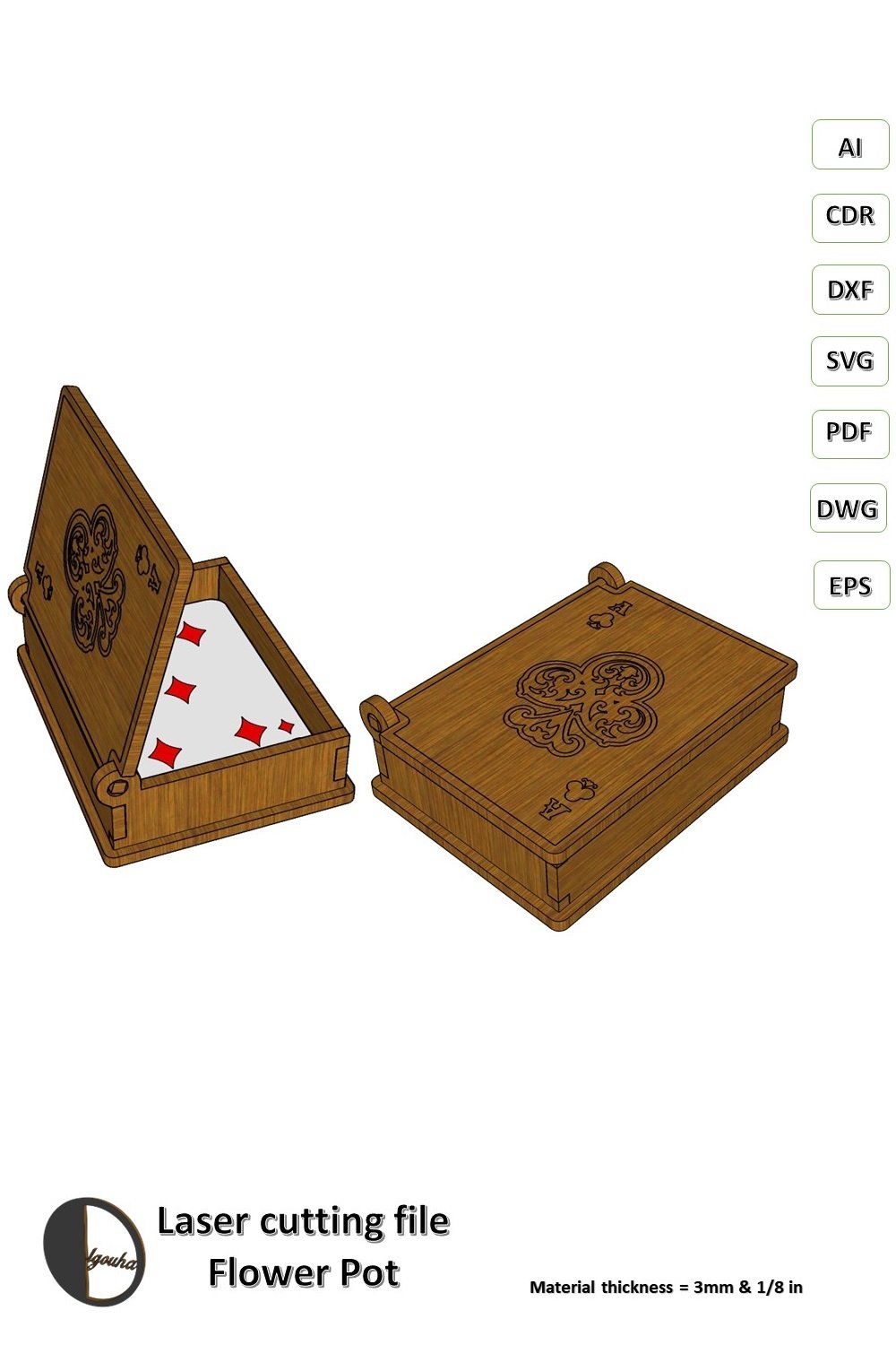 Card Box laser cut file