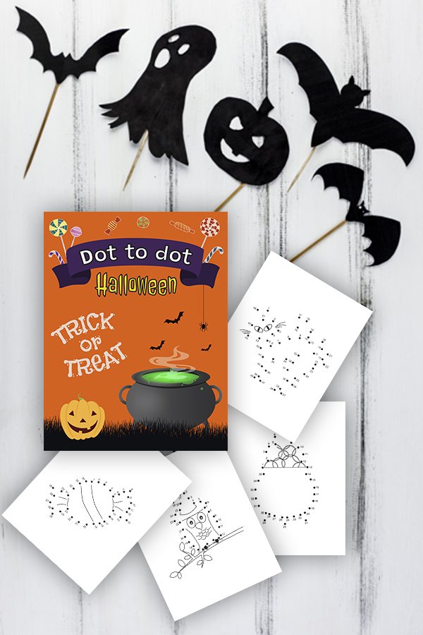 Dot to Dot Halloween - Coloring book & Game