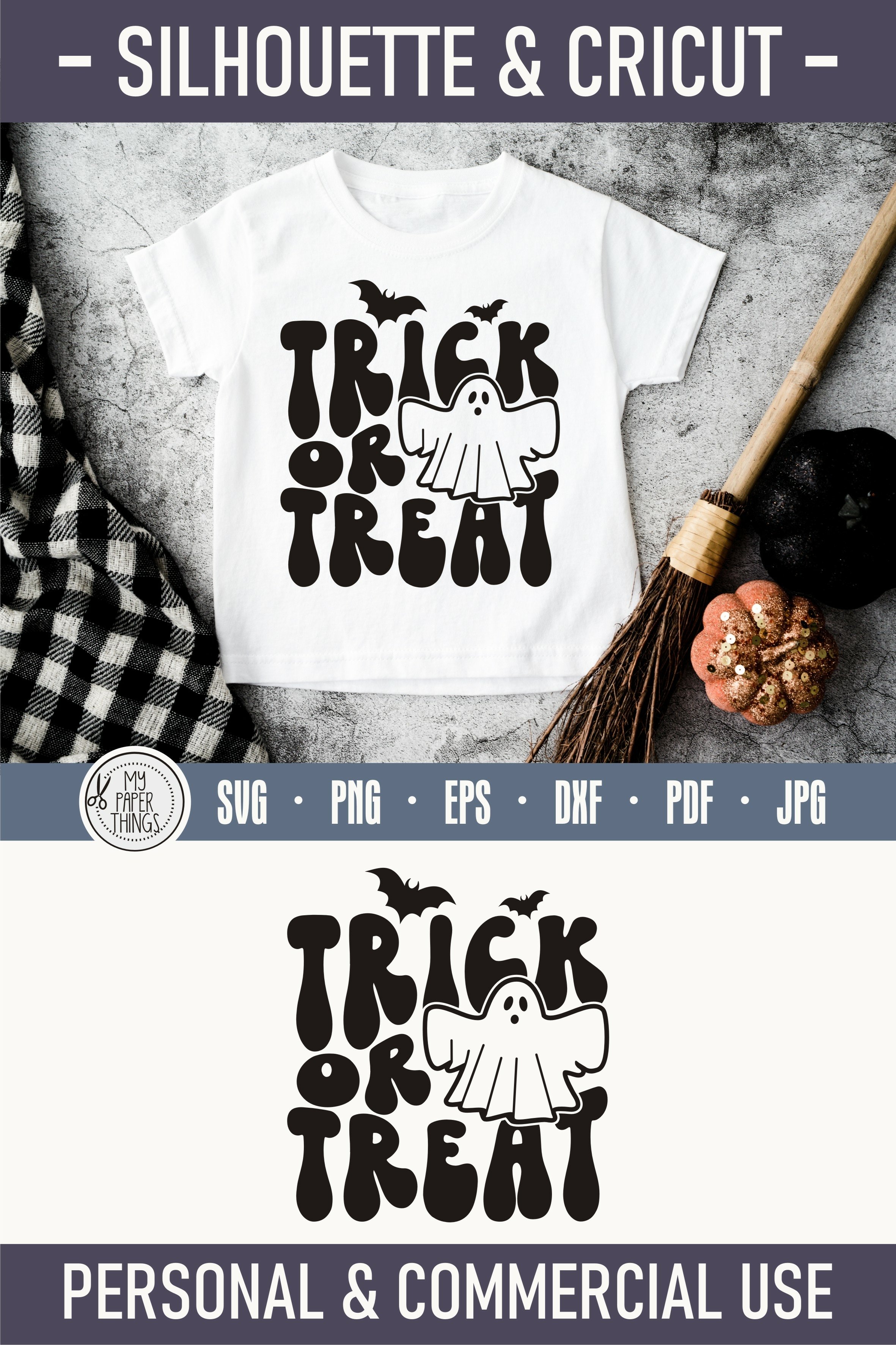 Trick Or Treat Retro Halloween svg