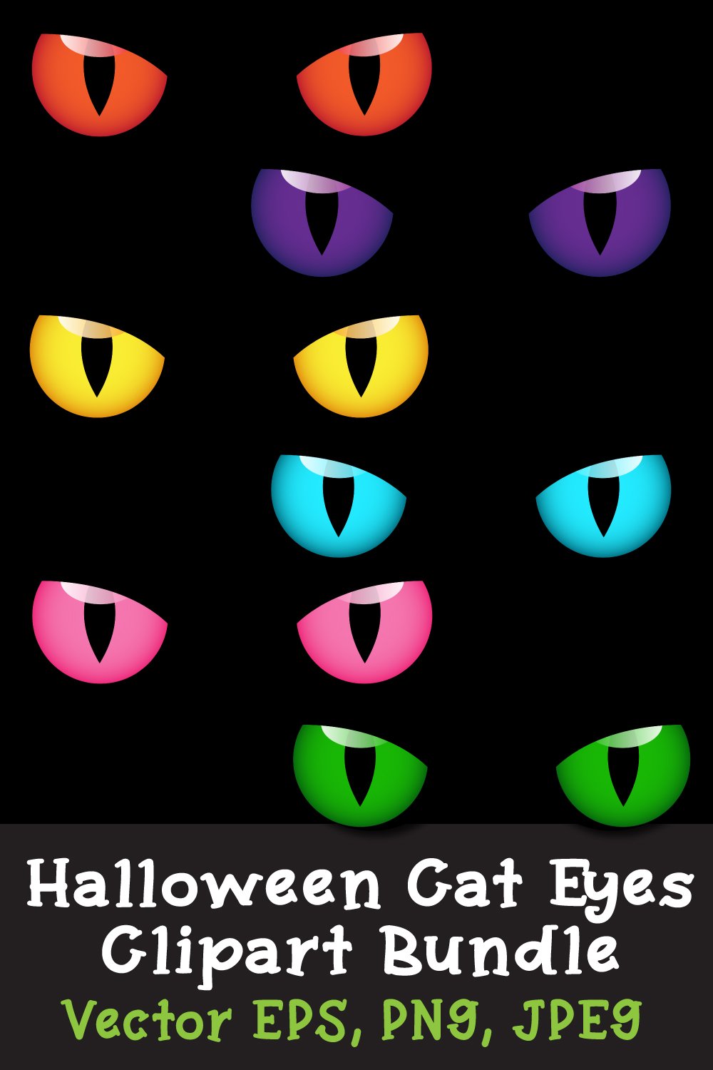 Halloween Cat Eyes Transparent Evil Cat Eyes Clipart