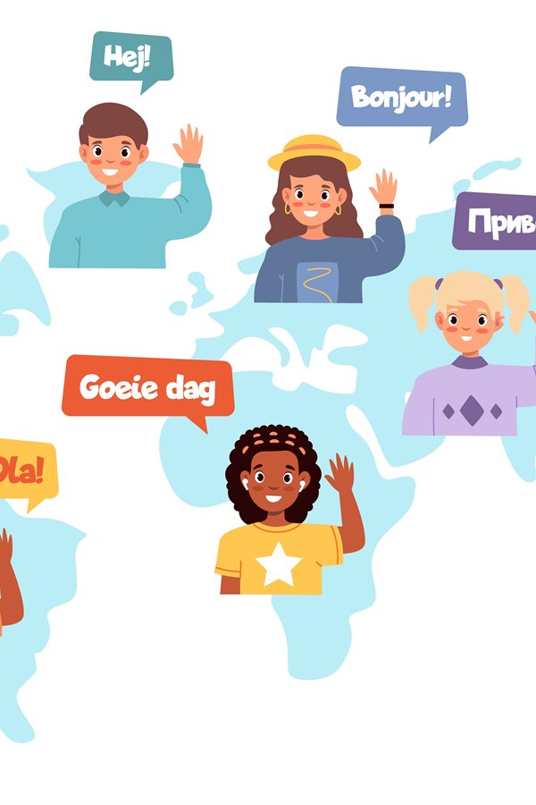 Multilingual communication. International friendship, world